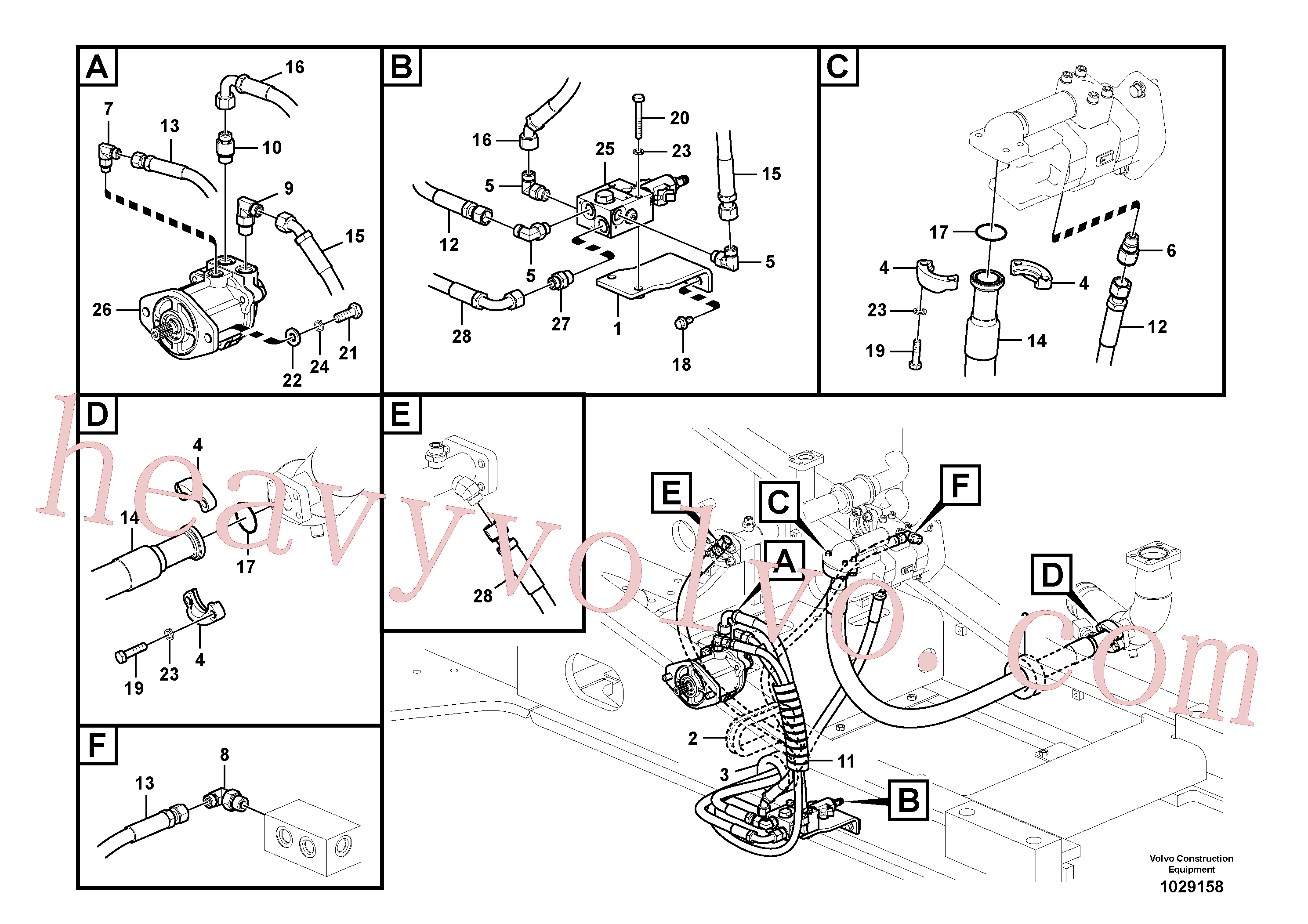 VOE15016427 for Volvo Hydraulic system, oil cooling system(1029158 assembly)