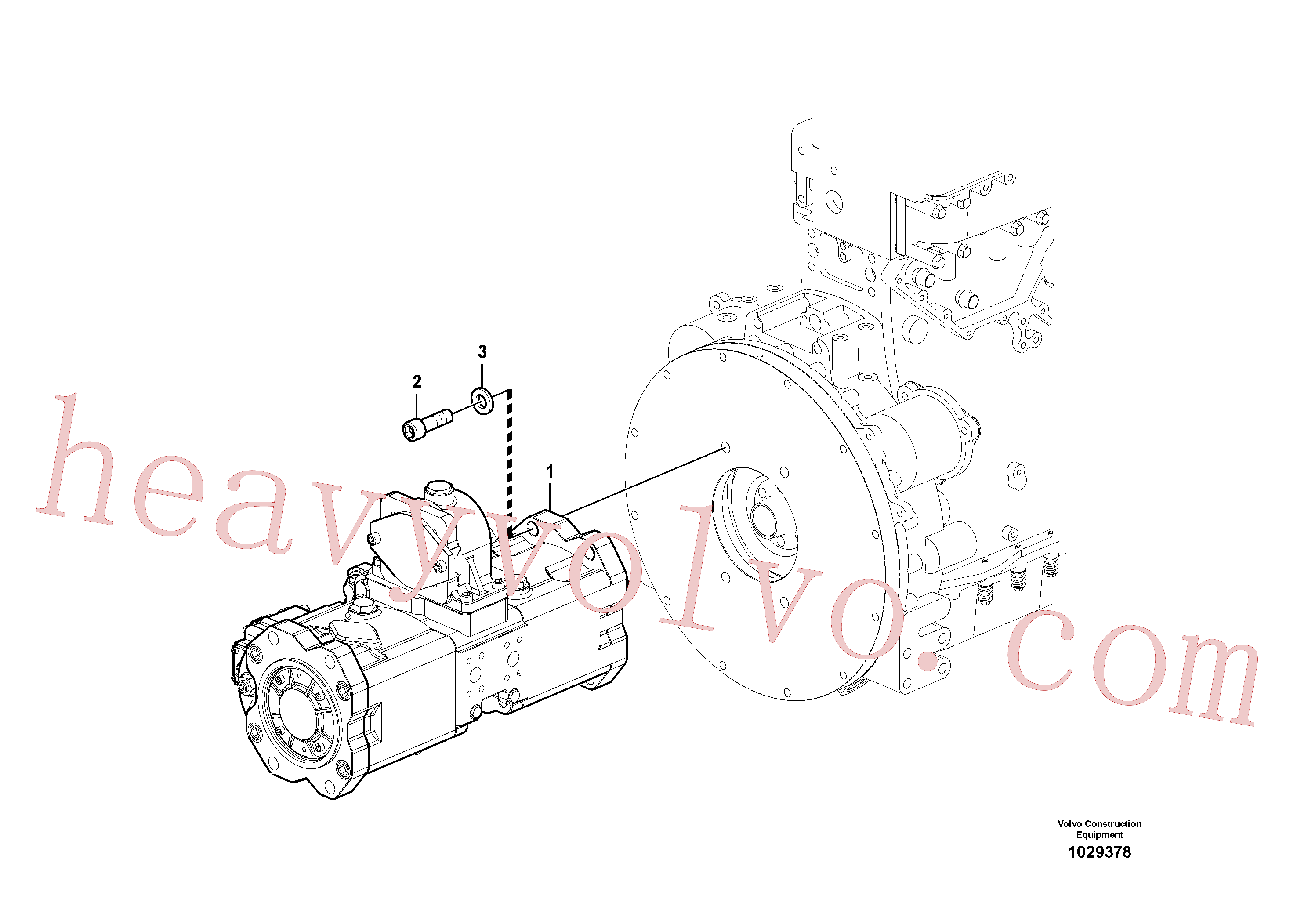 VOE14540776 for Volvo Pump installation(1029378 assembly)