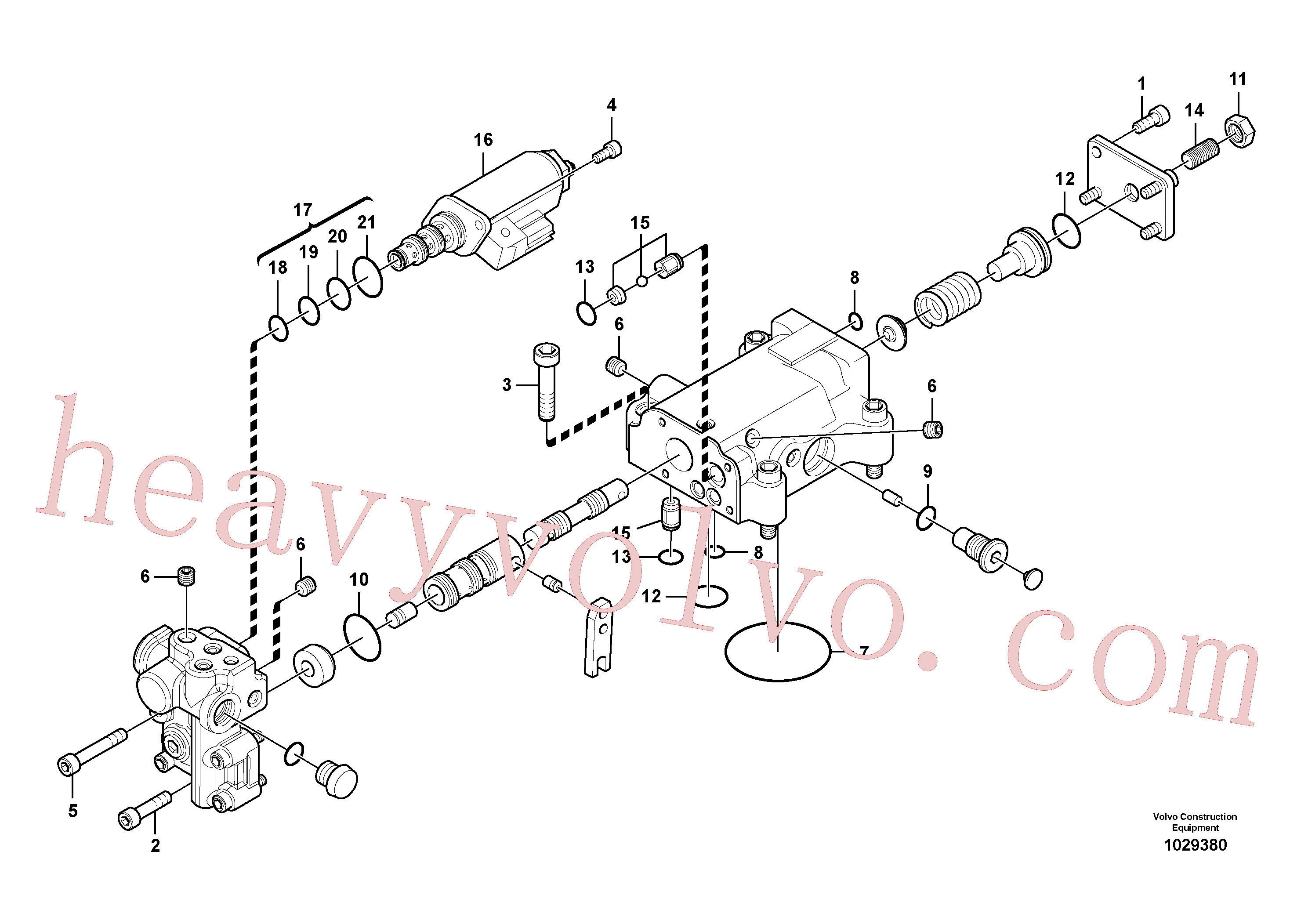 VOE14609384 for Volvo Regulator, hydraulic pump(1029380 assembly)