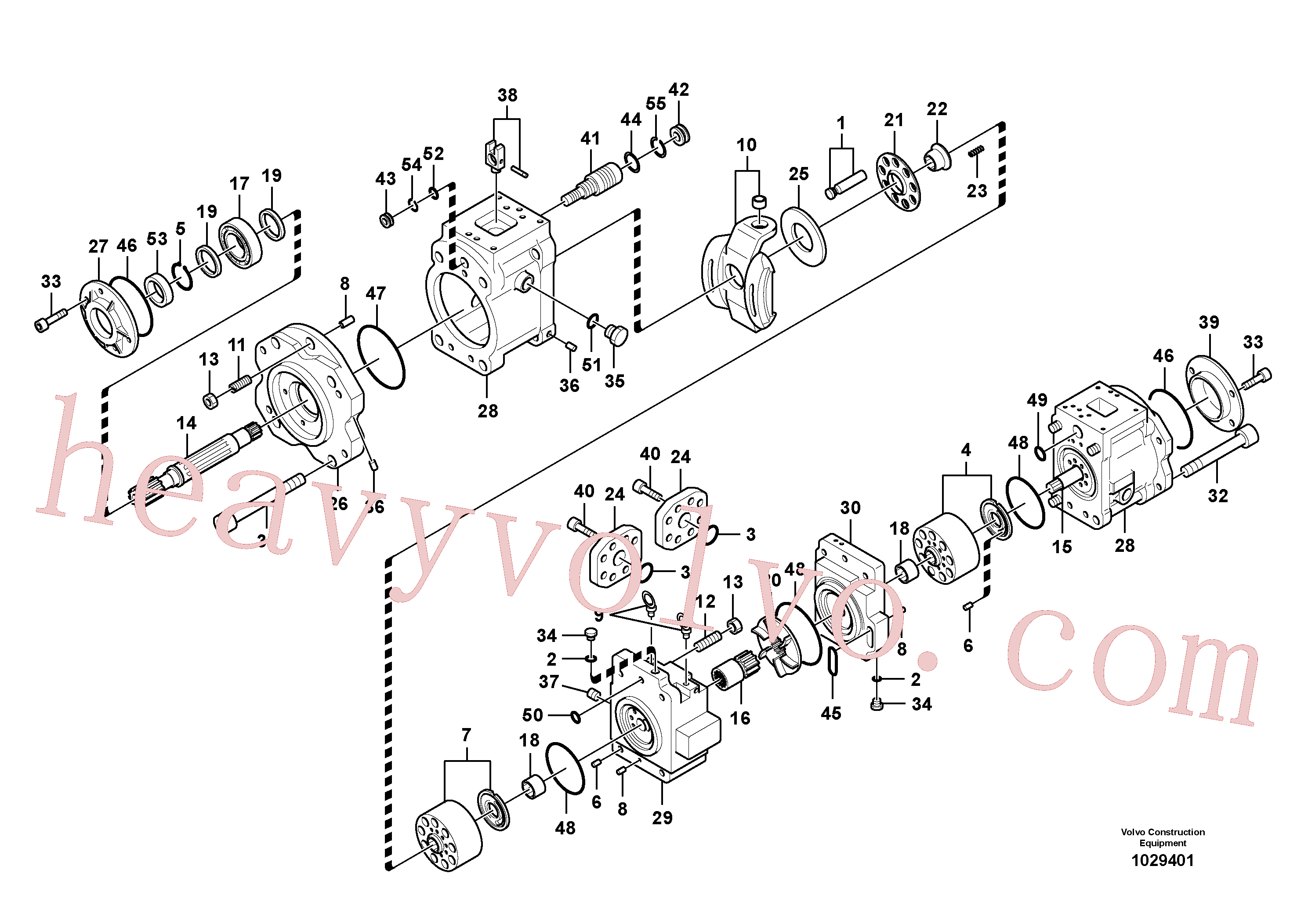 VOE14550187 for Volvo Hydraulic pump(1029401 assembly)