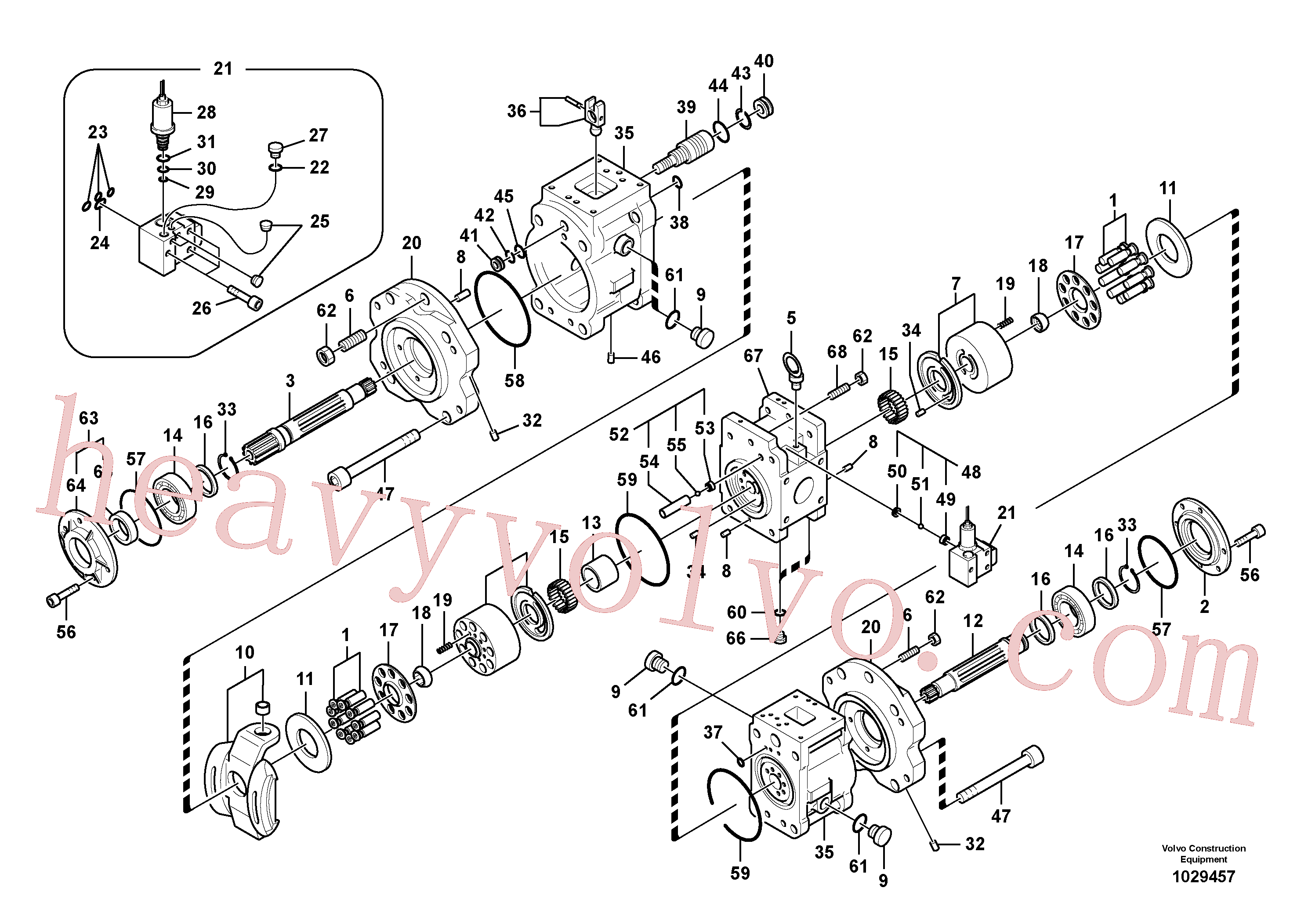 SA7223-00640 for Volvo Hydraulic pump(1029457 assembly)