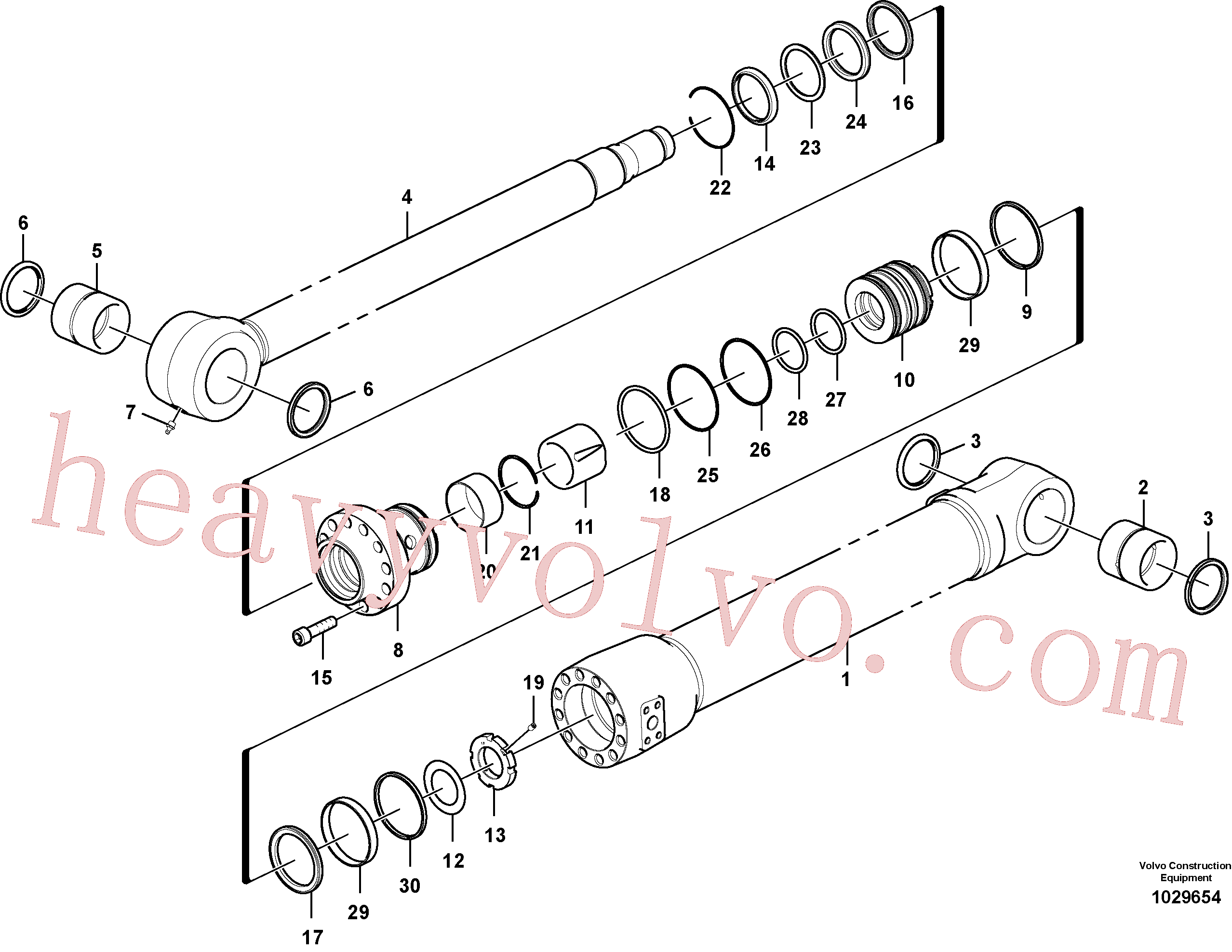 VOE14541717 for Volvo Bucket cylinder(1029654 assembly)