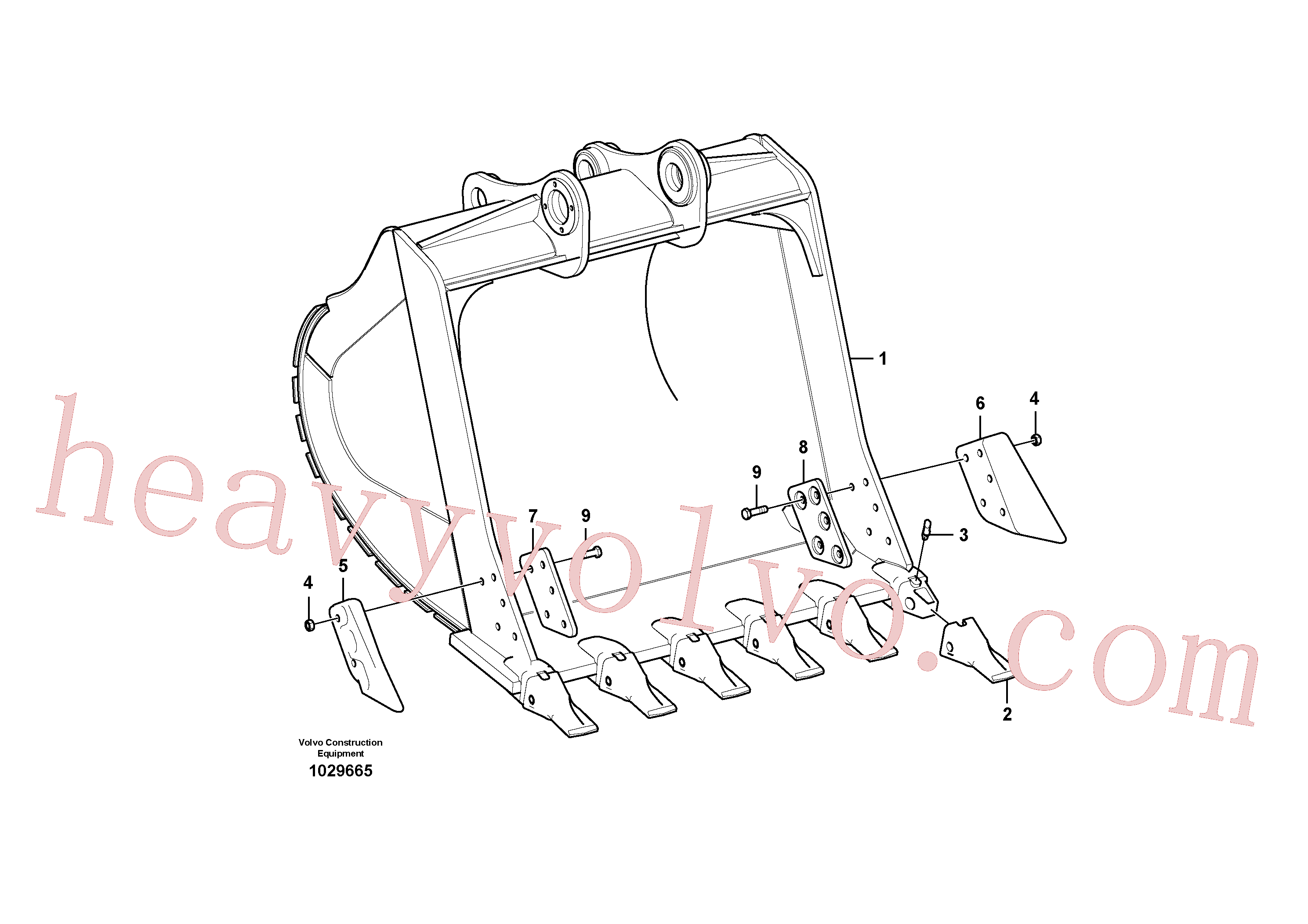 VOE14538415 for Volvo Bucket(1029665 assembly)