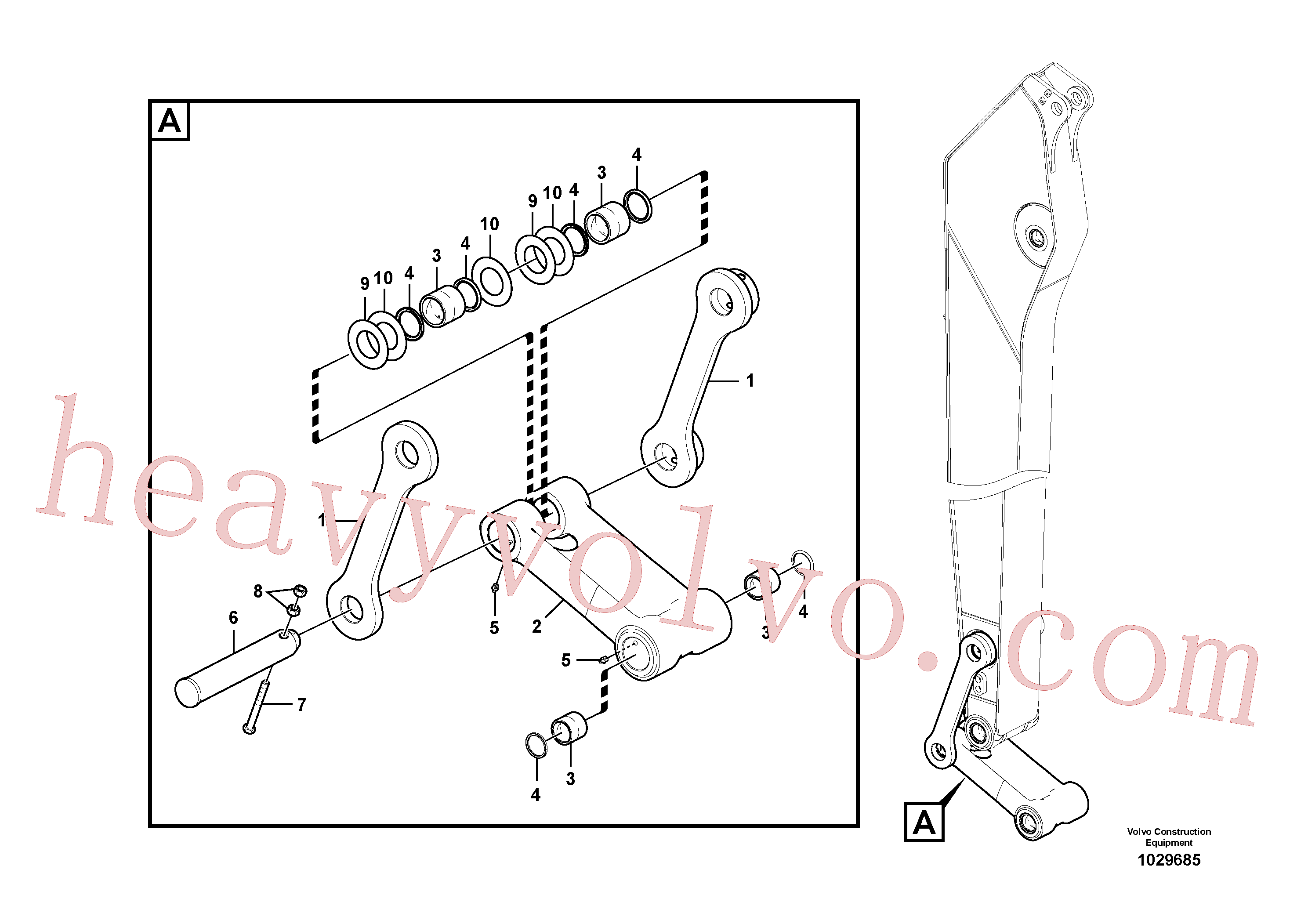 VOE14716436 for Volvo Links to connecting rod(1029685 assembly)