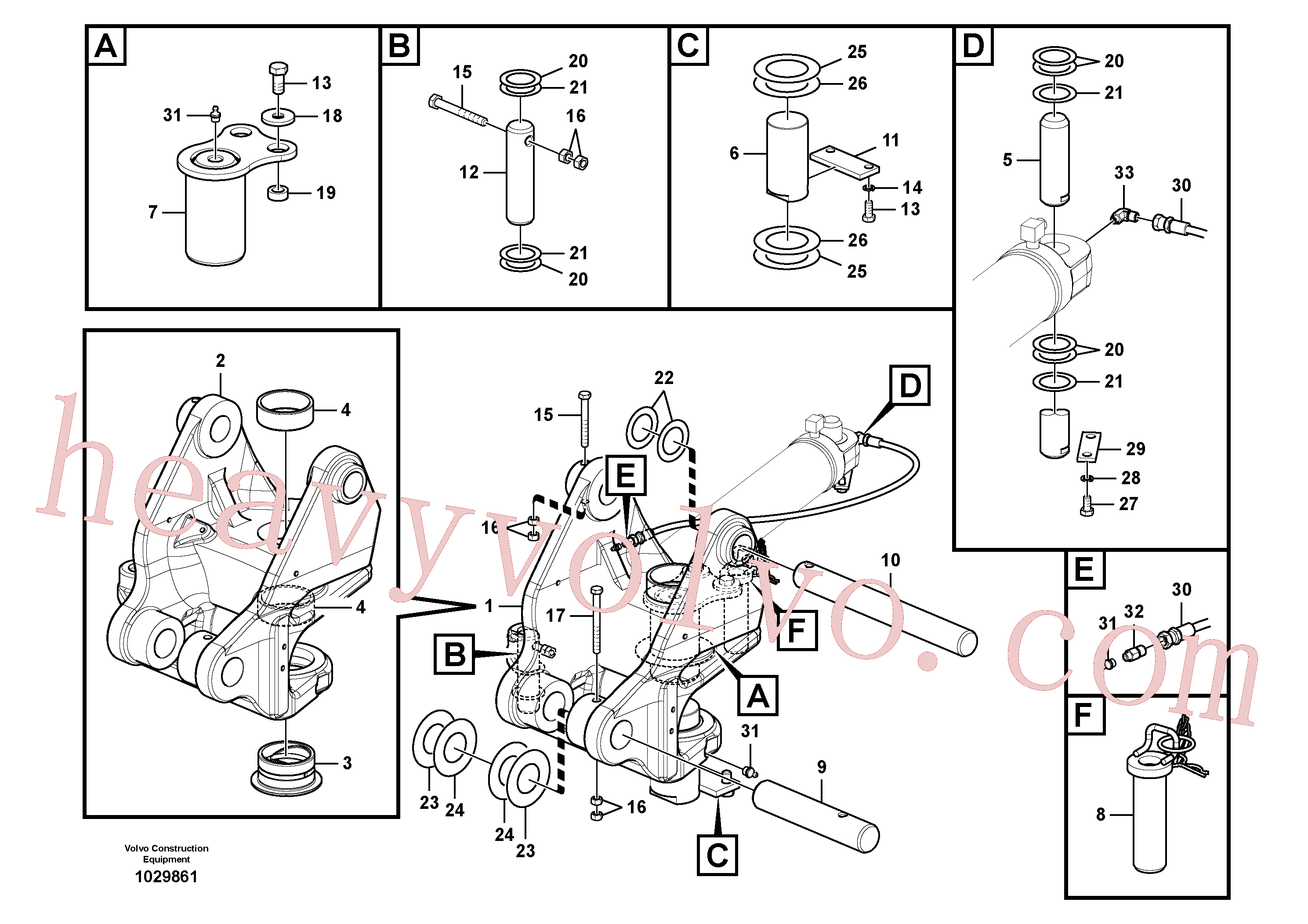 SA1171-30580 for Volvo Links to boom(1029861 assembly)