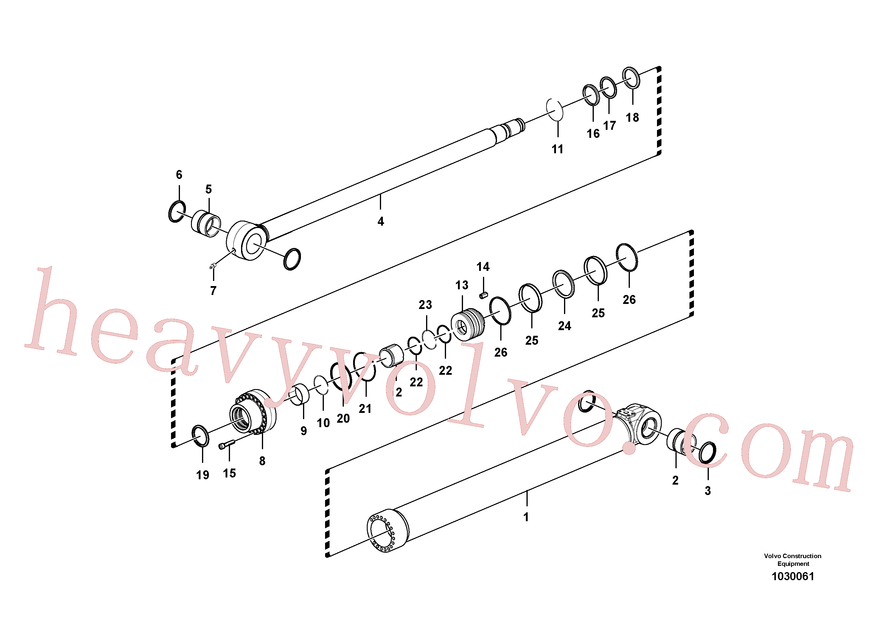 VOE14517939 for Volvo Bucket cylinder(1030061 assembly)