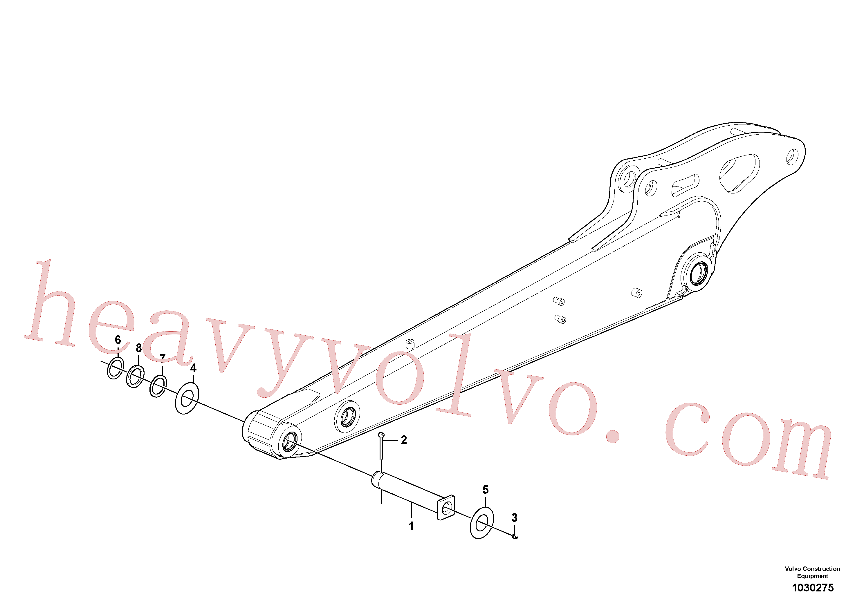 PJ5540026 for Volvo Dipper arm(1030275 assembly)