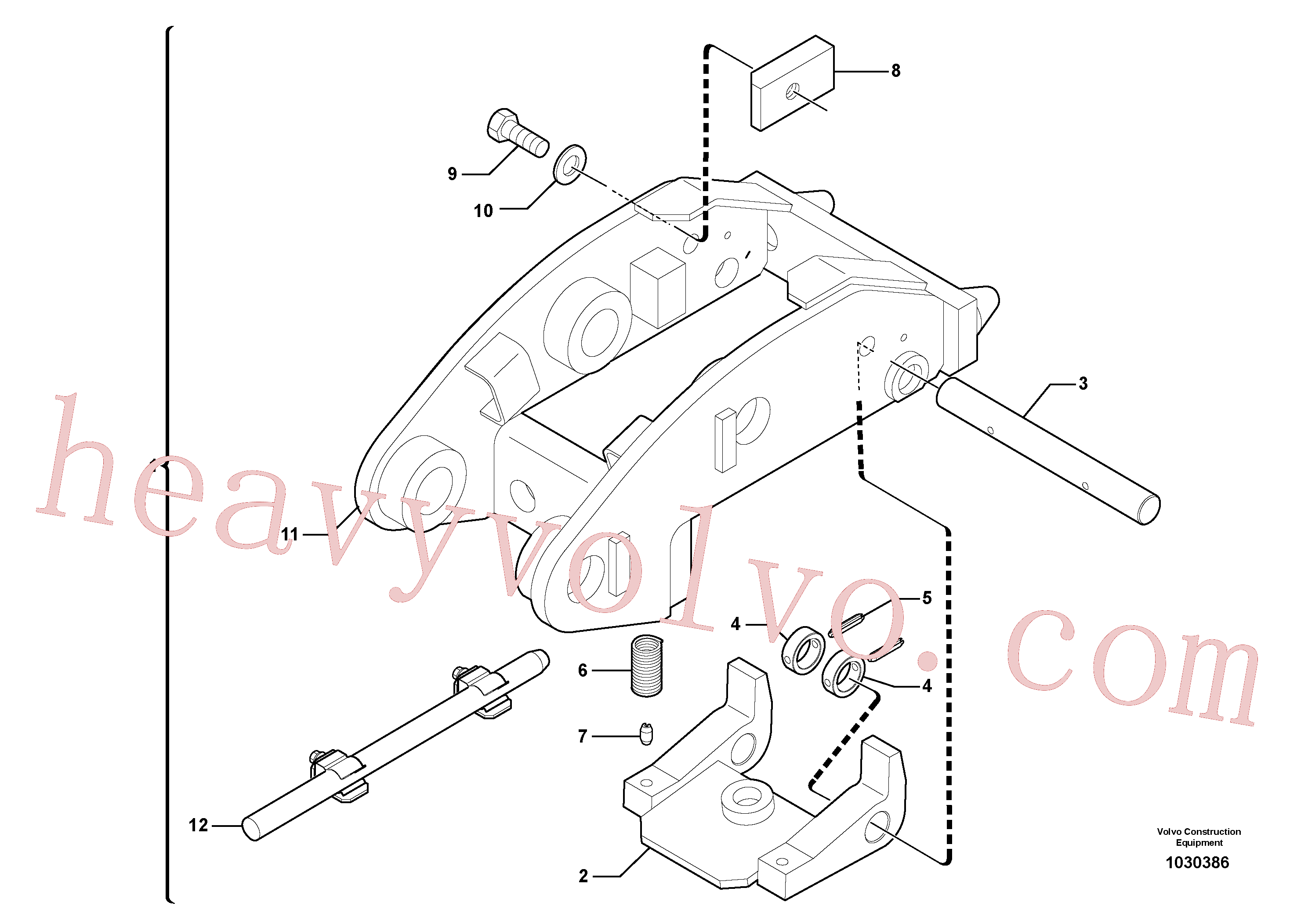 VOE11803856 for Volvo Tool holder / mechanical control(1030386 assembly)