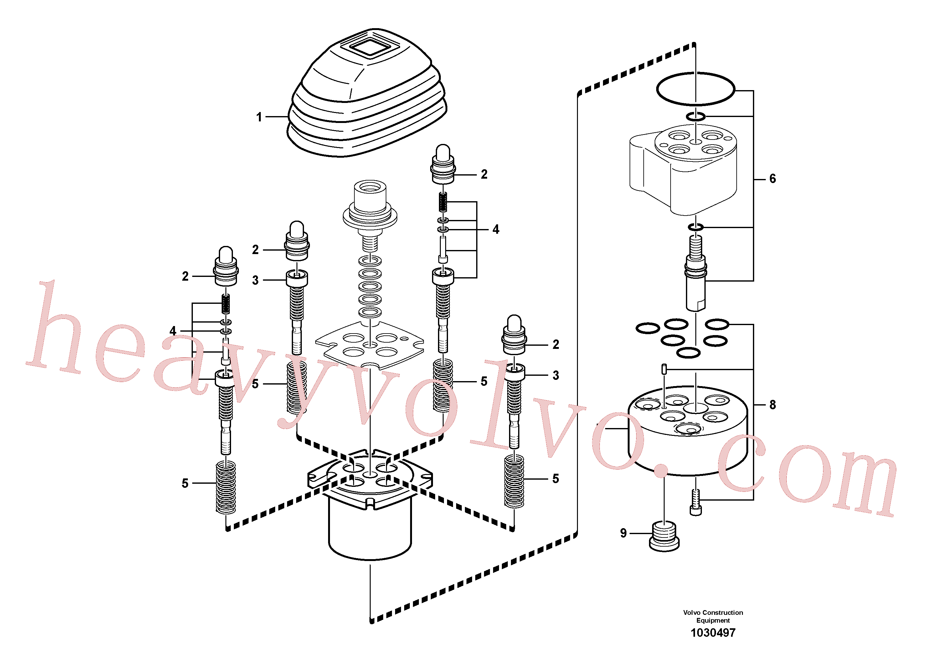 VOE15025328 for Volvo Control lever(1030497 assembly)