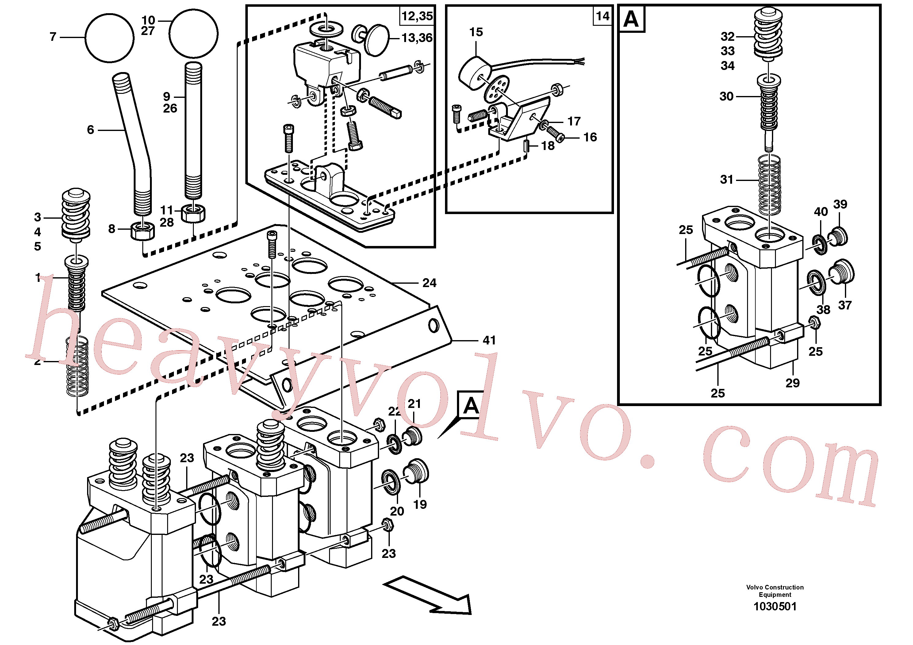 VOE11705080 for Volvo Servo valve(1030501 assembly)