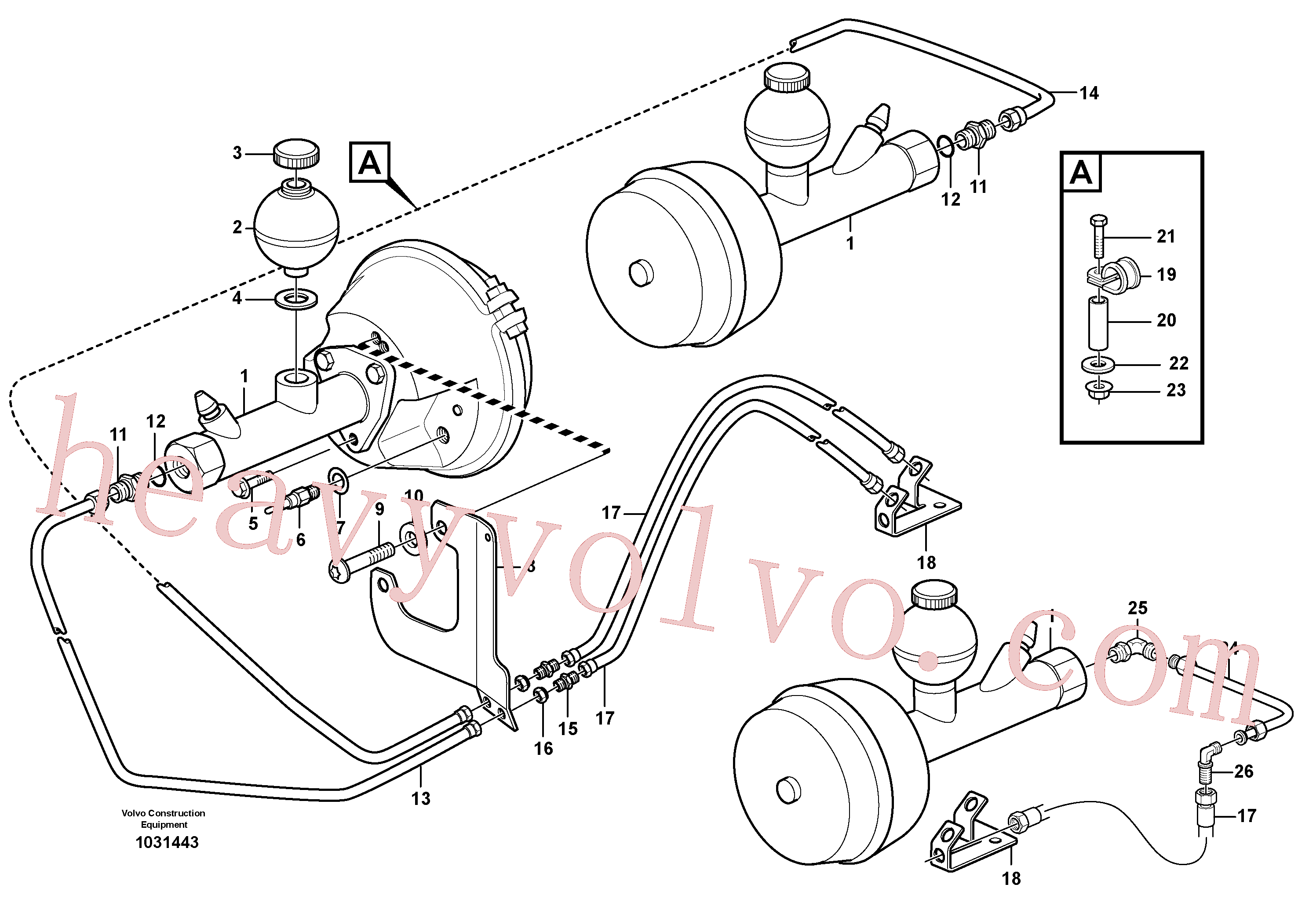 VOE937272 for Volvo Hydraulic brake system, load unit(1031443 assembly)