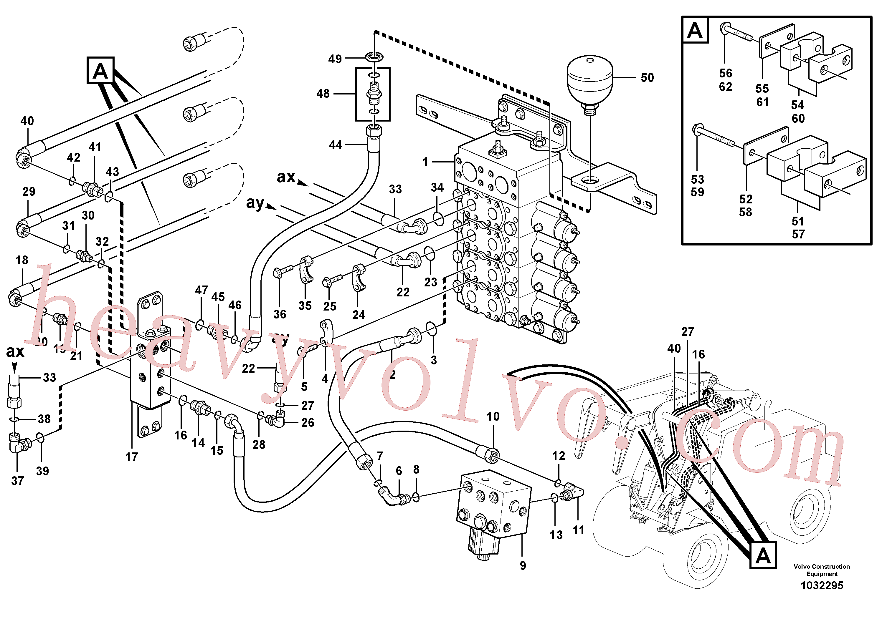 VOE935547 for Volvo Working hydraulics, tilt arm(1032295 assembly)