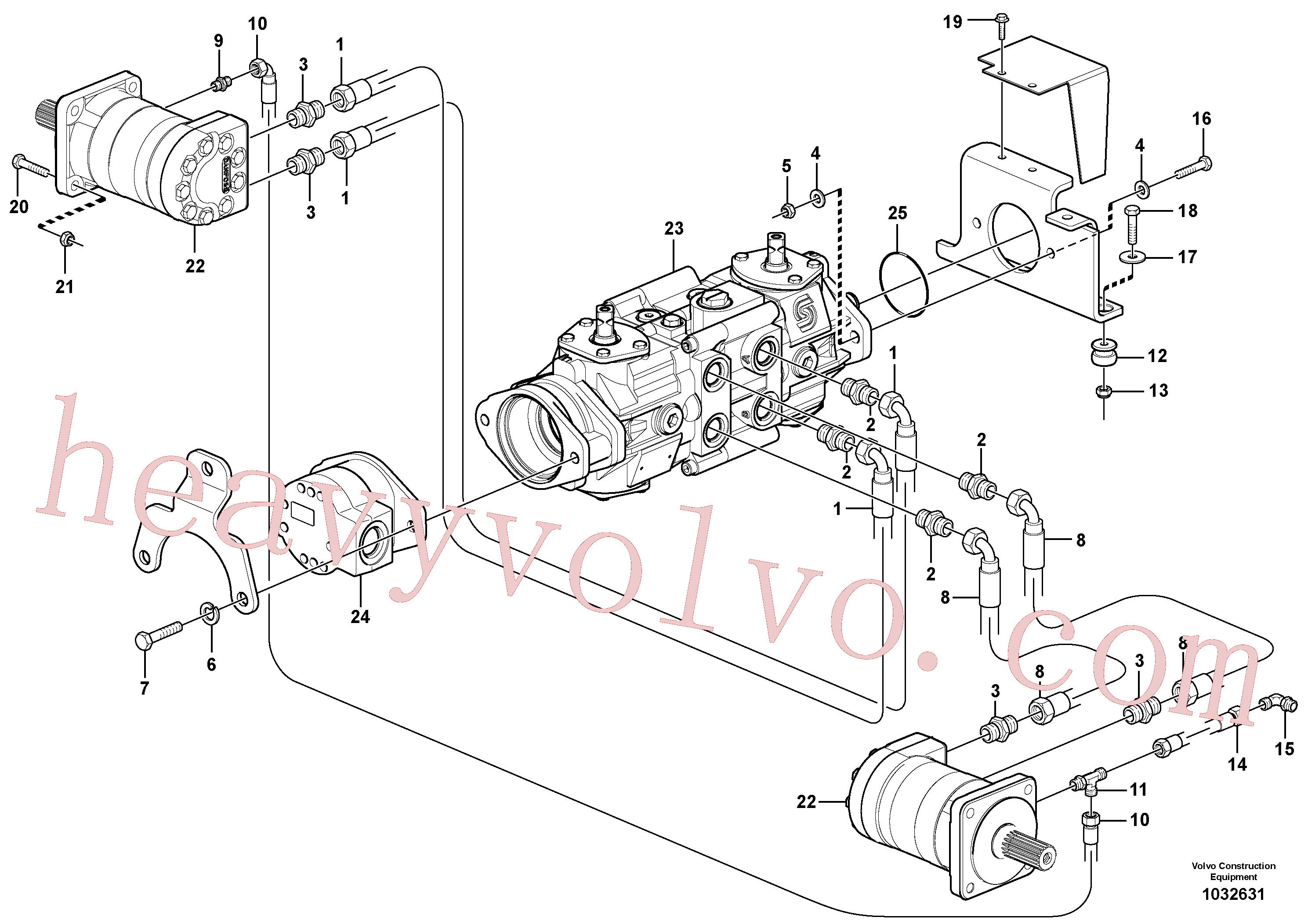 VOE11841876 for Volvo Hydraulic system Transport(1032631 assembly)