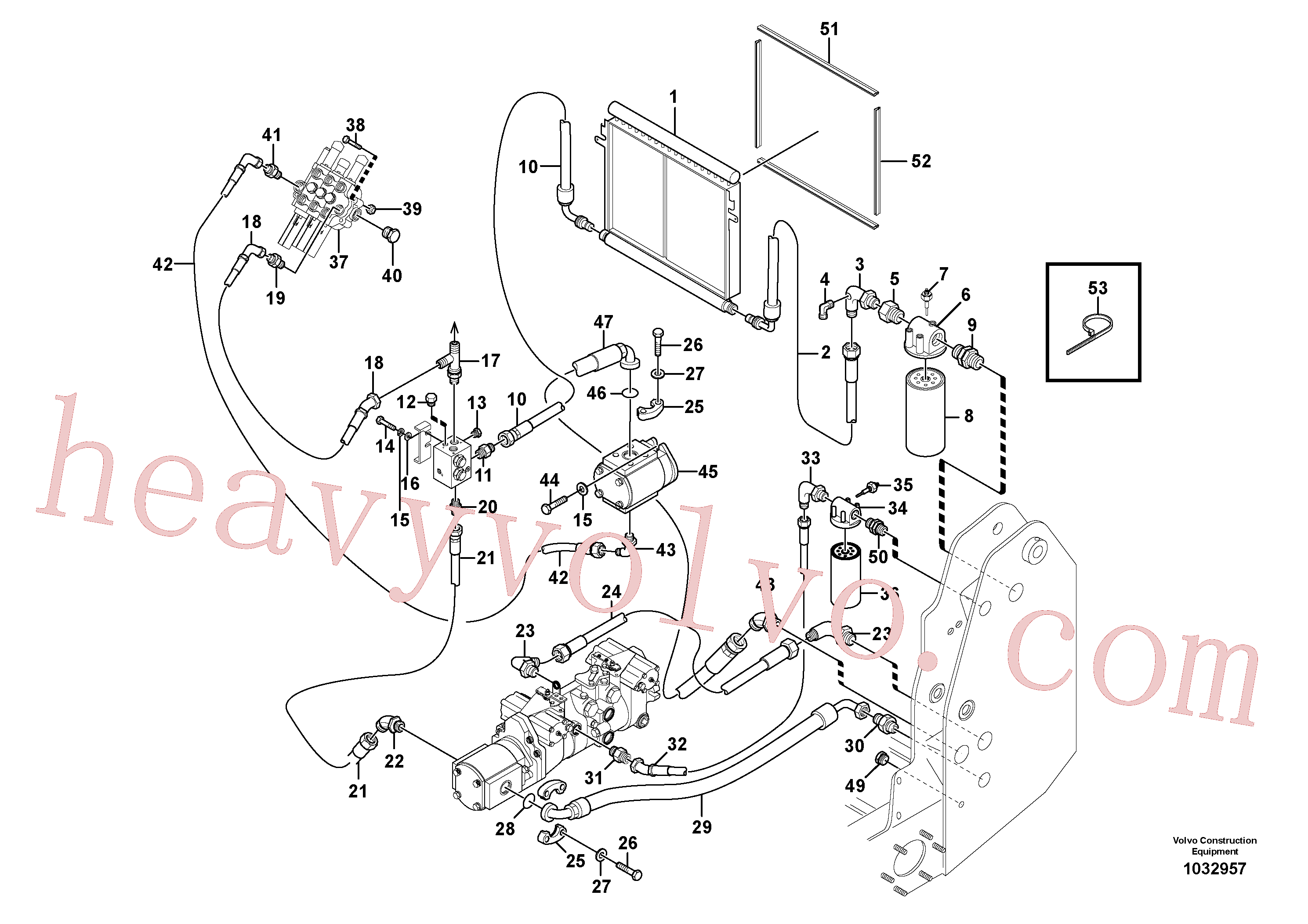 VOE940134 for Volvo Supply/return and Cooling Circuits(1032957 assembly)