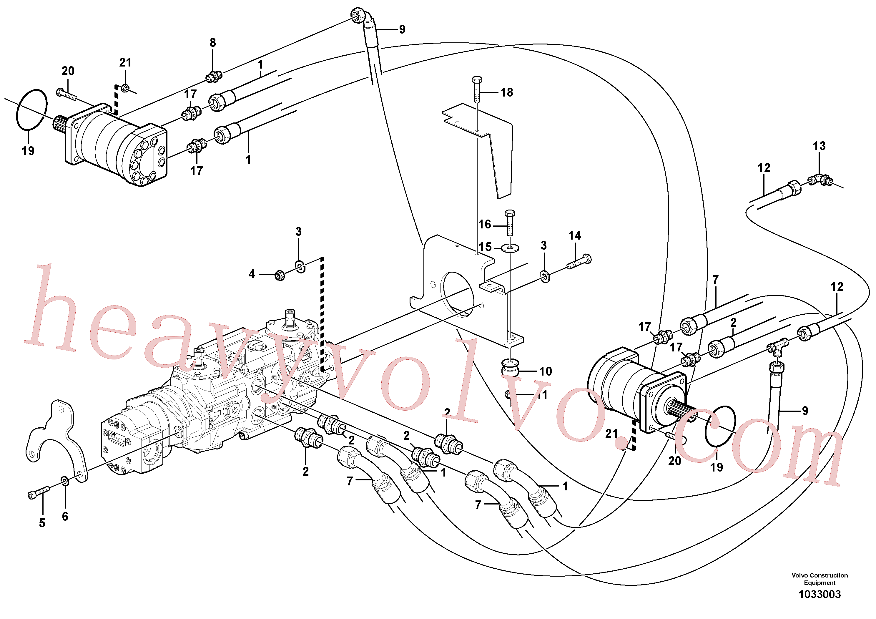 VOE11842233 for Volvo Hydraulic system Transport(1033003 assembly)