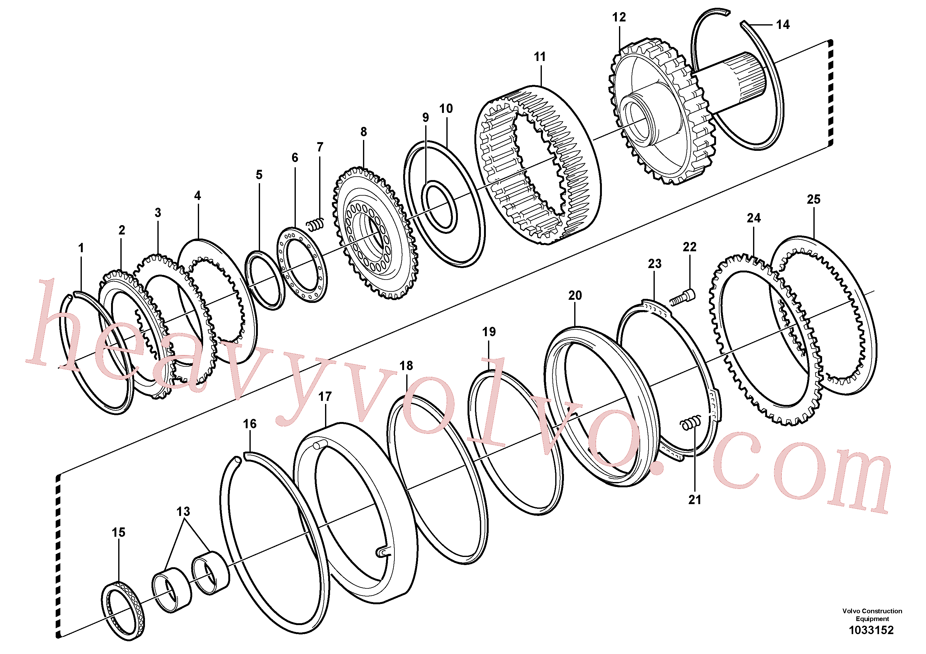 VOE15067329 for Volvo Clutch and brake(1033152 assembly)