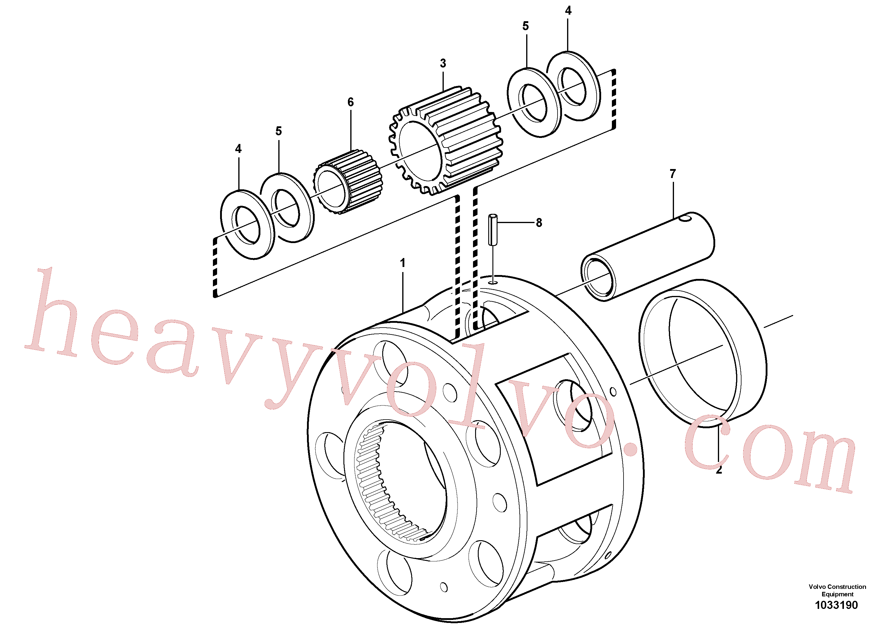 VOE1650374 for Volvo Planet kit, stage 4(1033190 assembly)