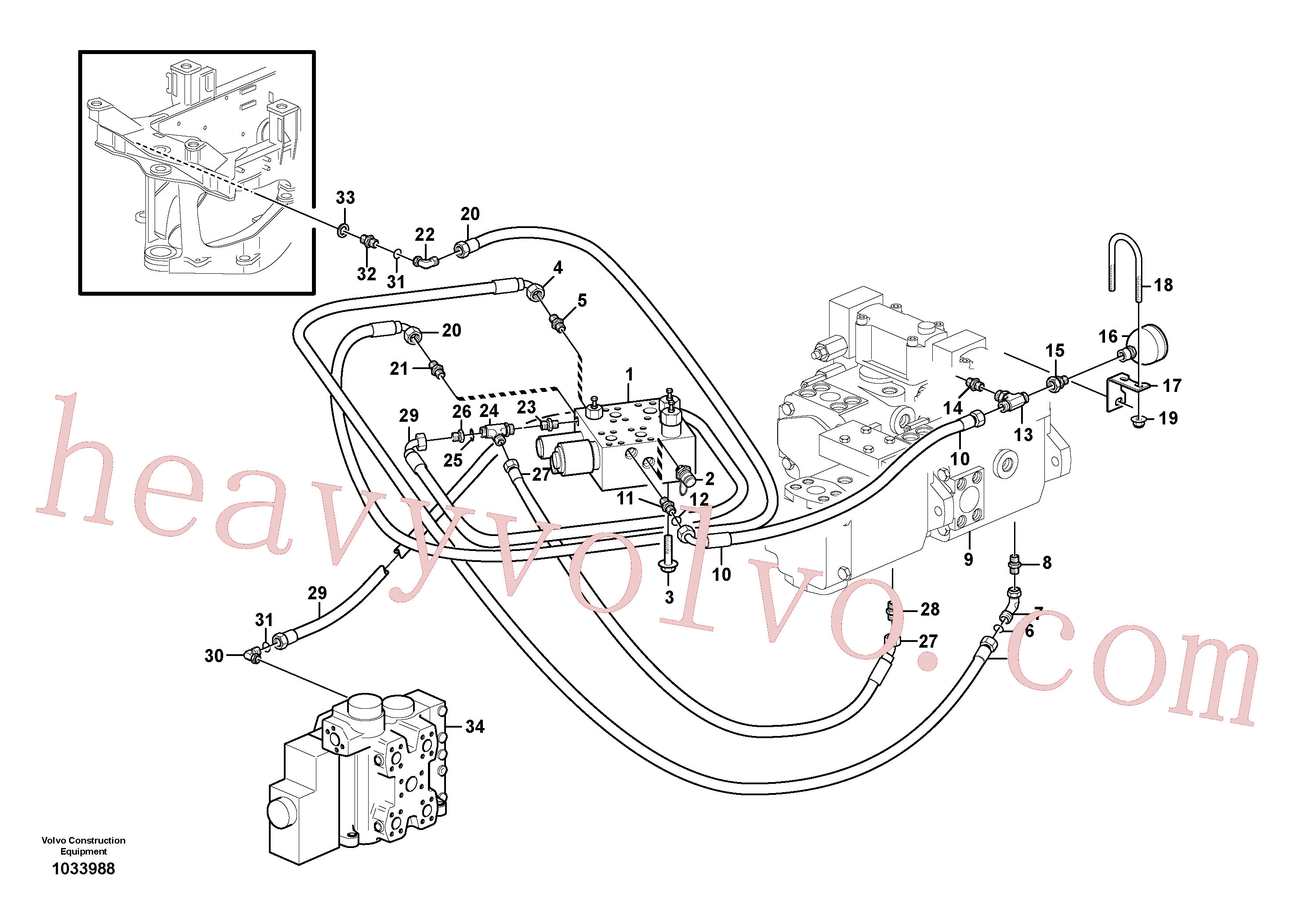 VOE11173878 for Volvo Load sensing line(1033988 assembly)