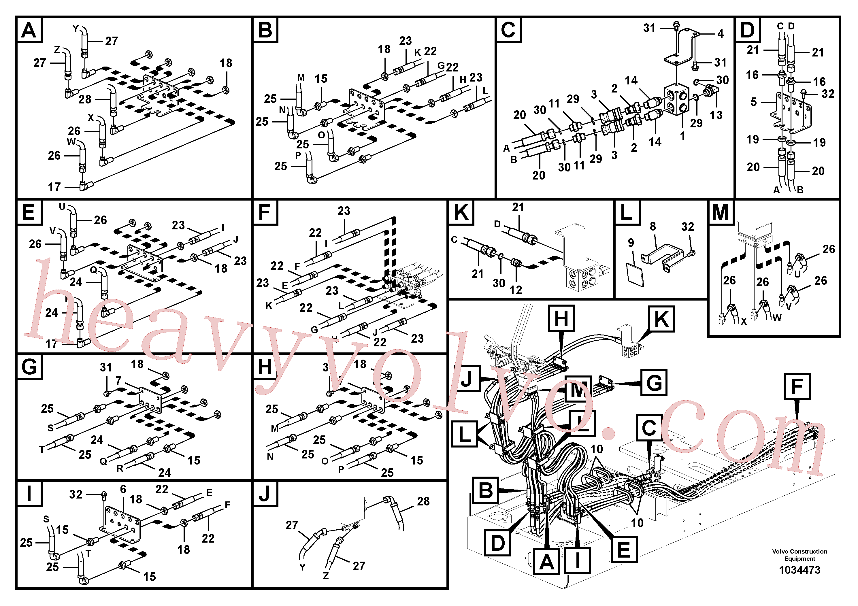 SA9419-11010 for Volvo Servo system, changing lever function(1034473 assembly)