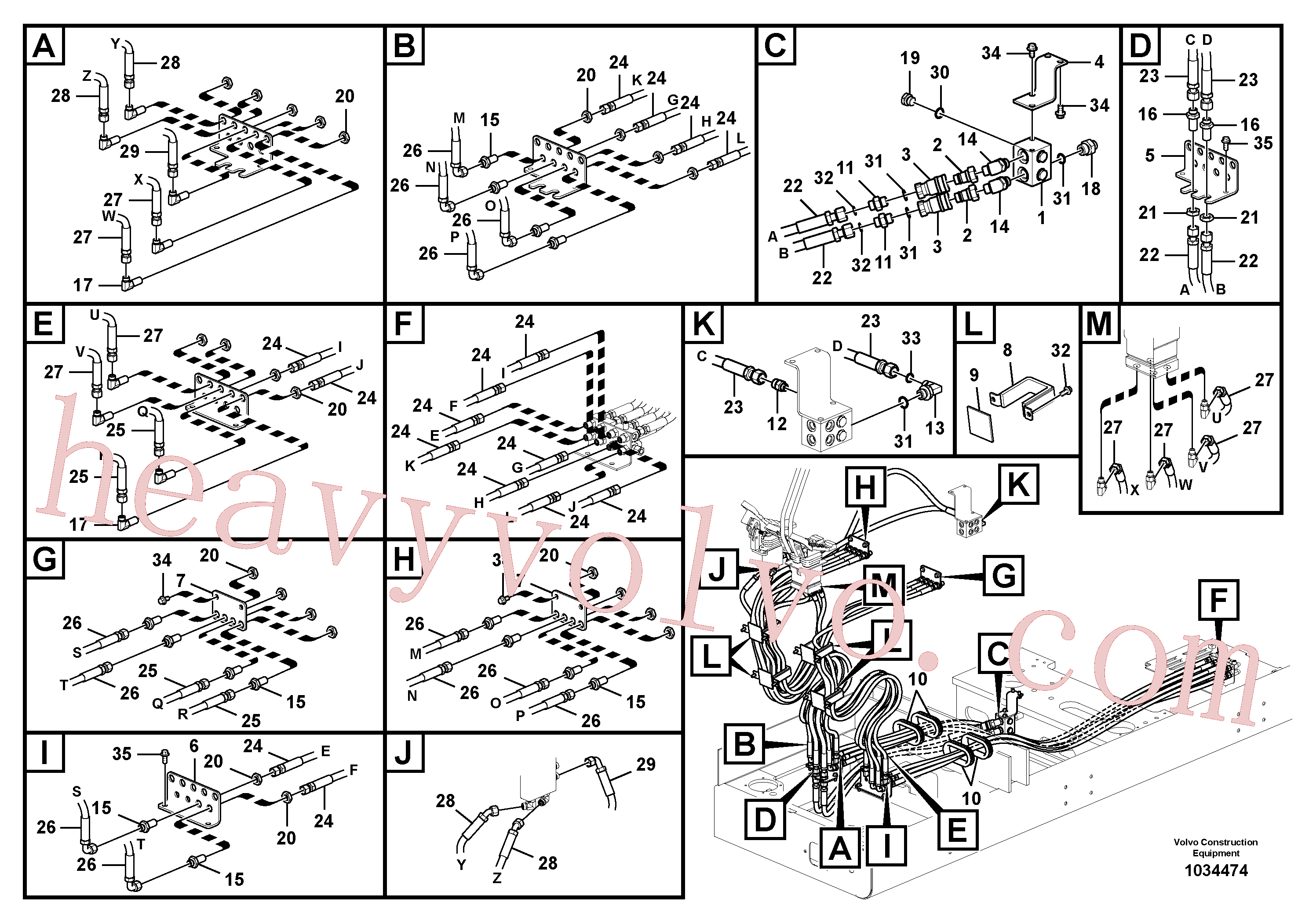 VOE936712 for Volvo Servo system, changing lever function(1034474 assembly)