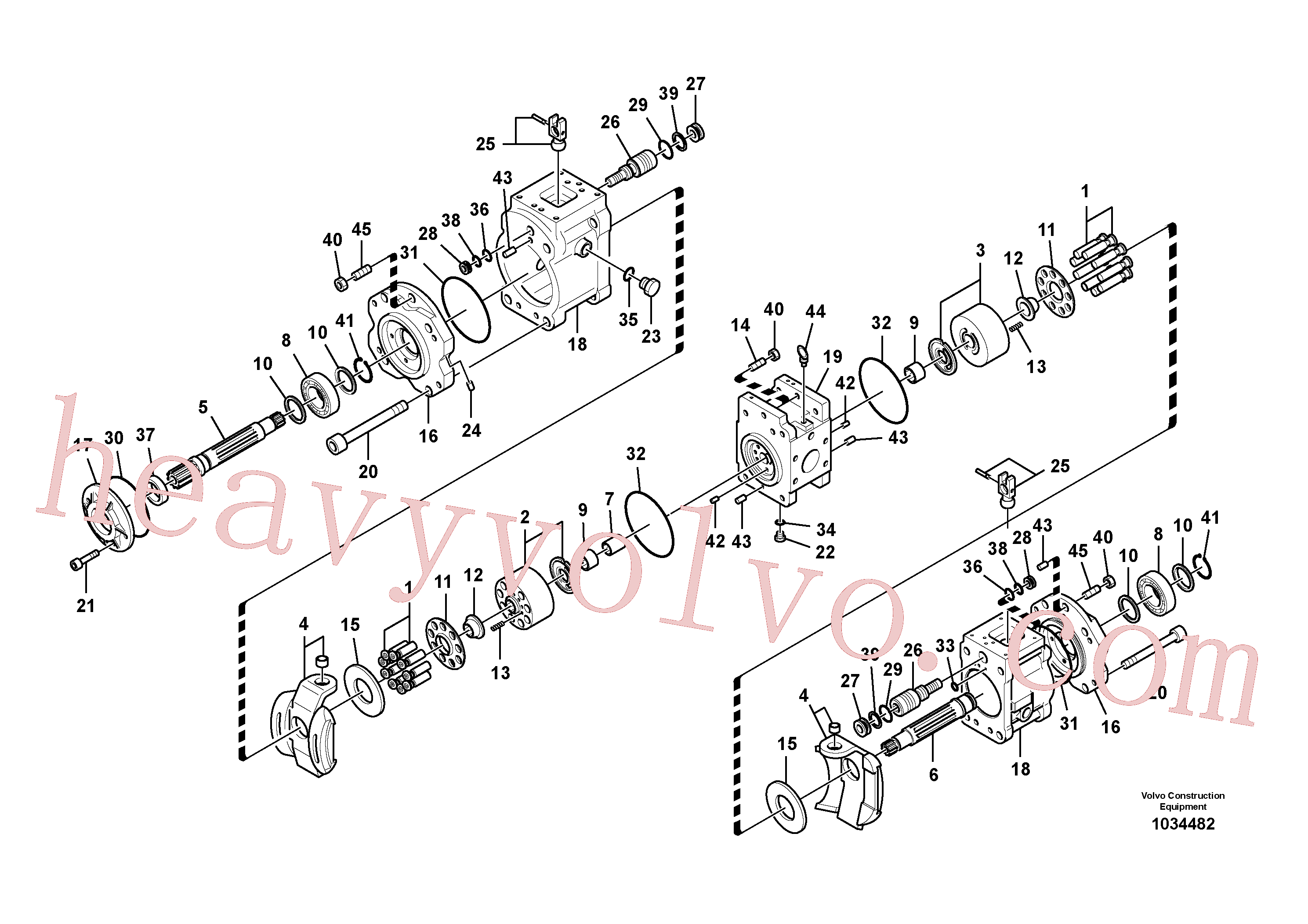 SA8230-09400 for Volvo Hydraulic pump(1034482 assembly)