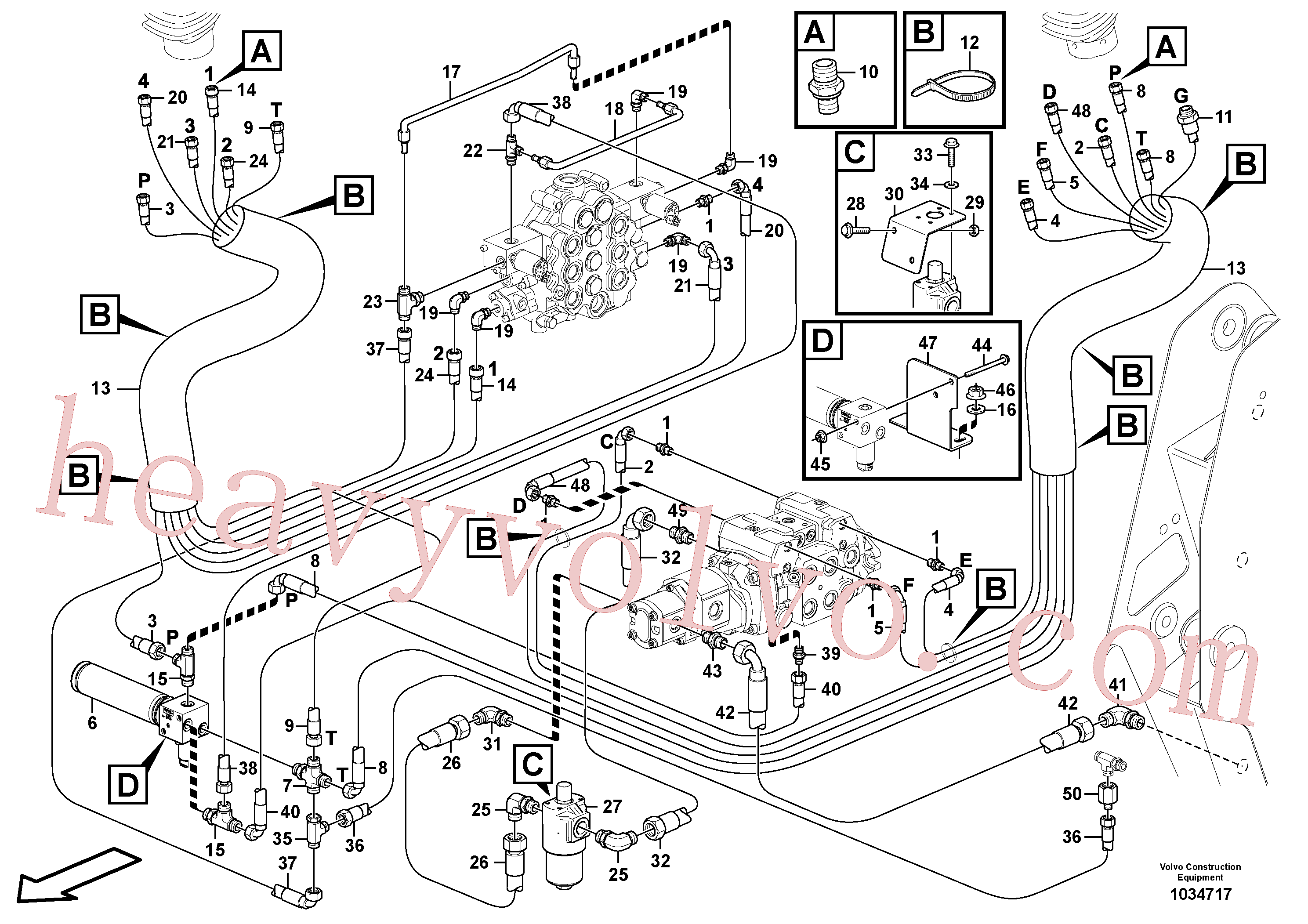 VOE11841876 for Volvo Servo - hydraulic with fitting parts(1034717 assembly)