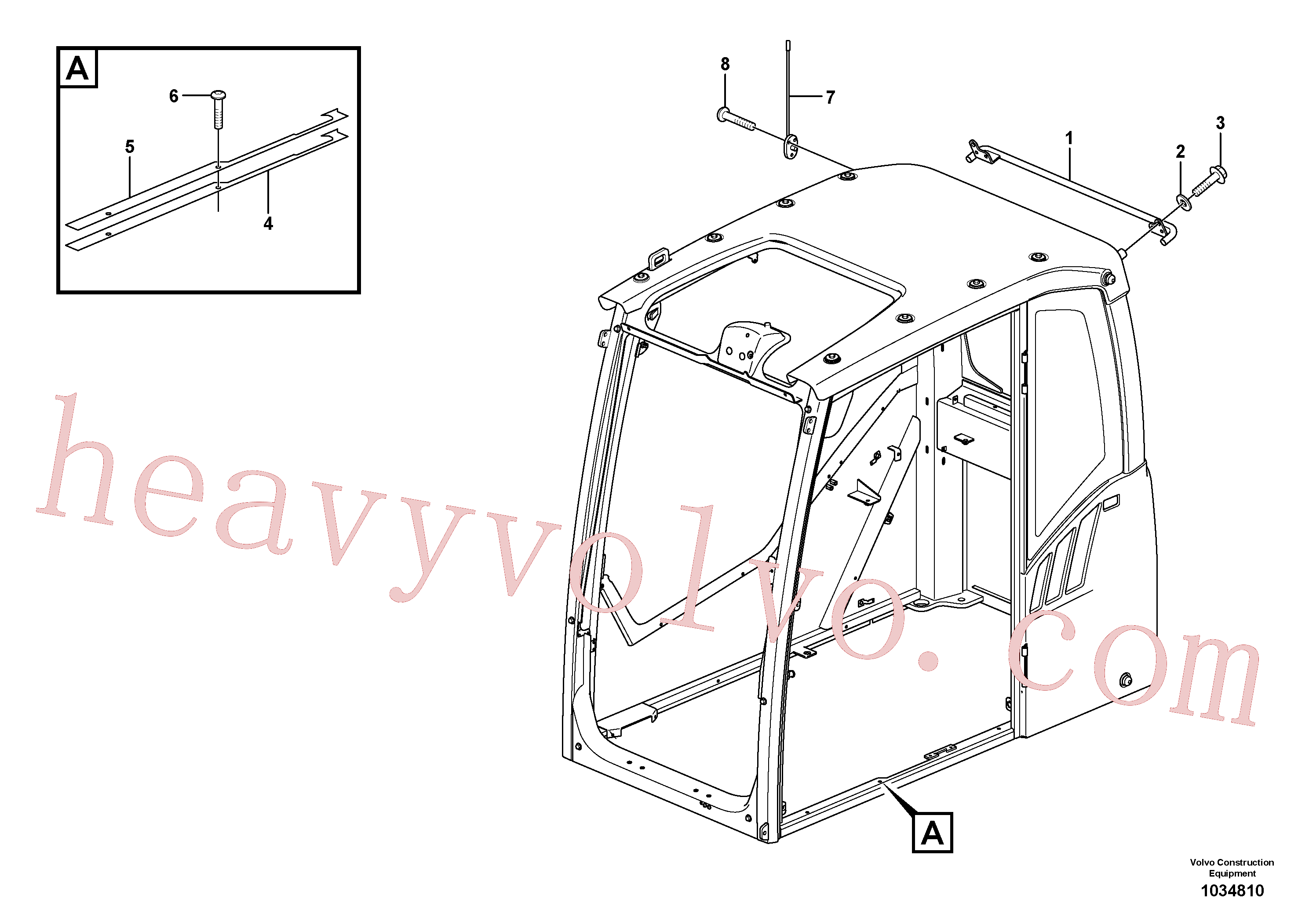 VOE13976629 for Volvo Operator's cab(1034810 assembly)