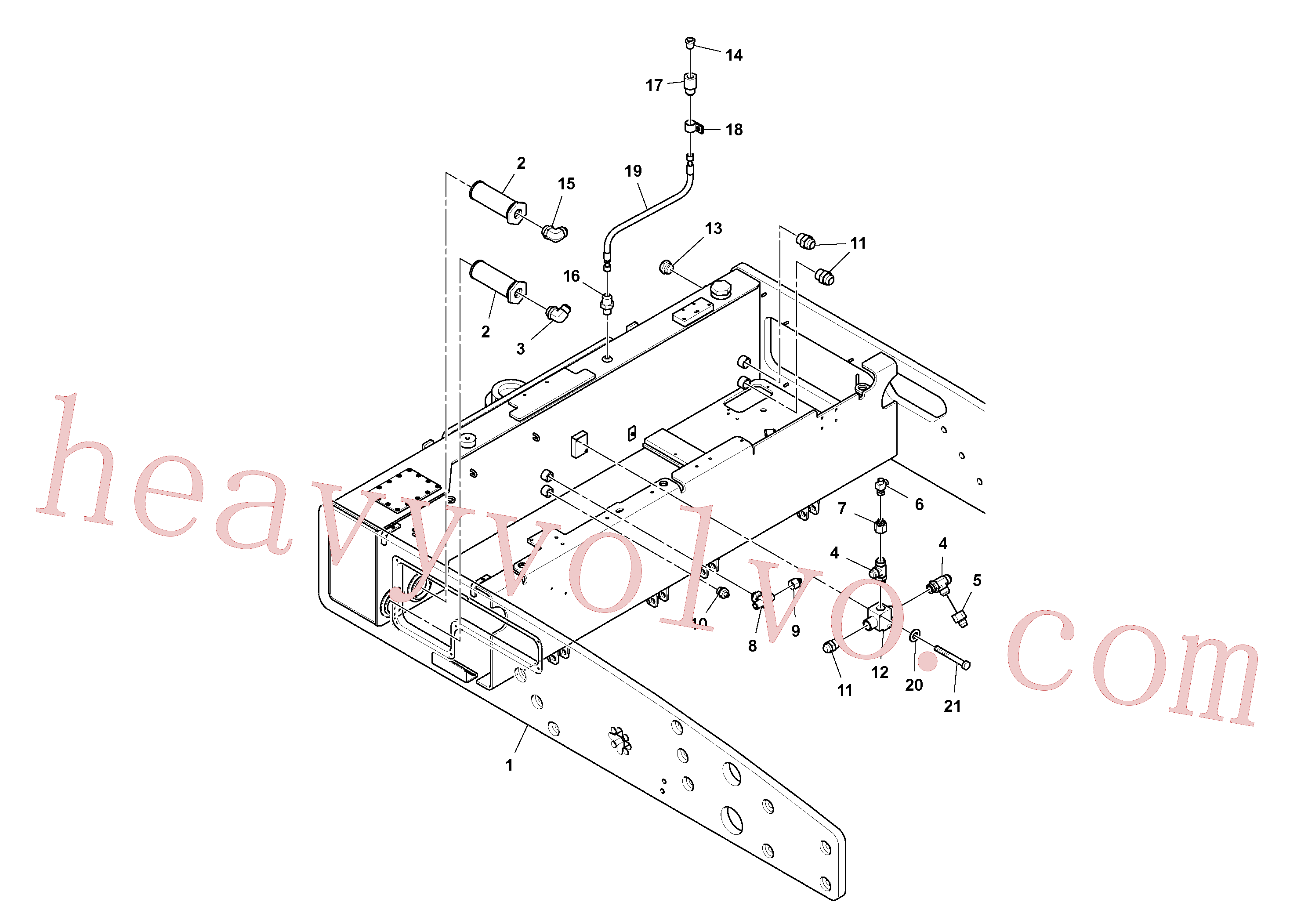 RM59991992 for Volvo Rear frame Assembly(1035789 assembly)