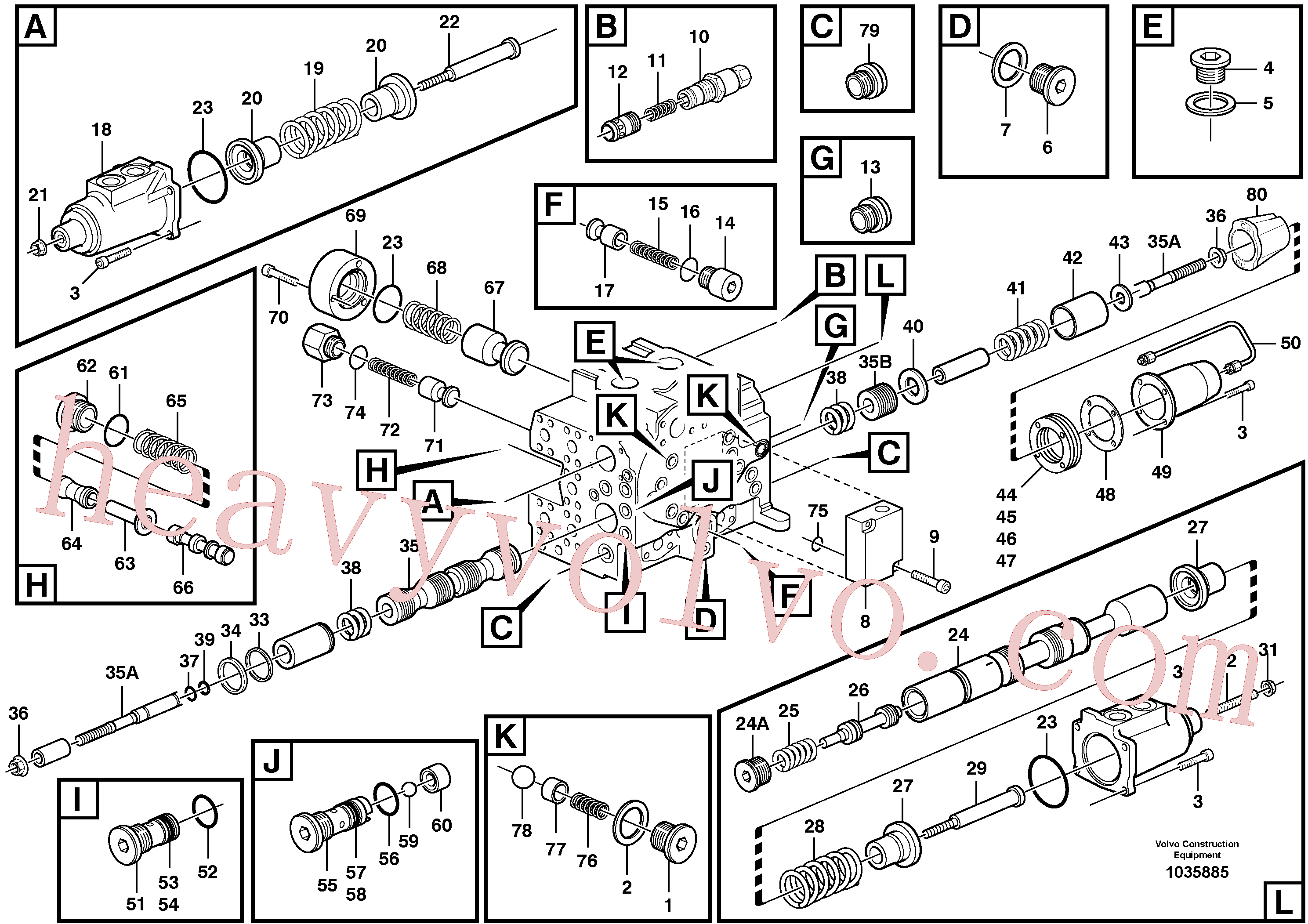 VOE960173 for Volvo Steering unit(1035885 assembly)