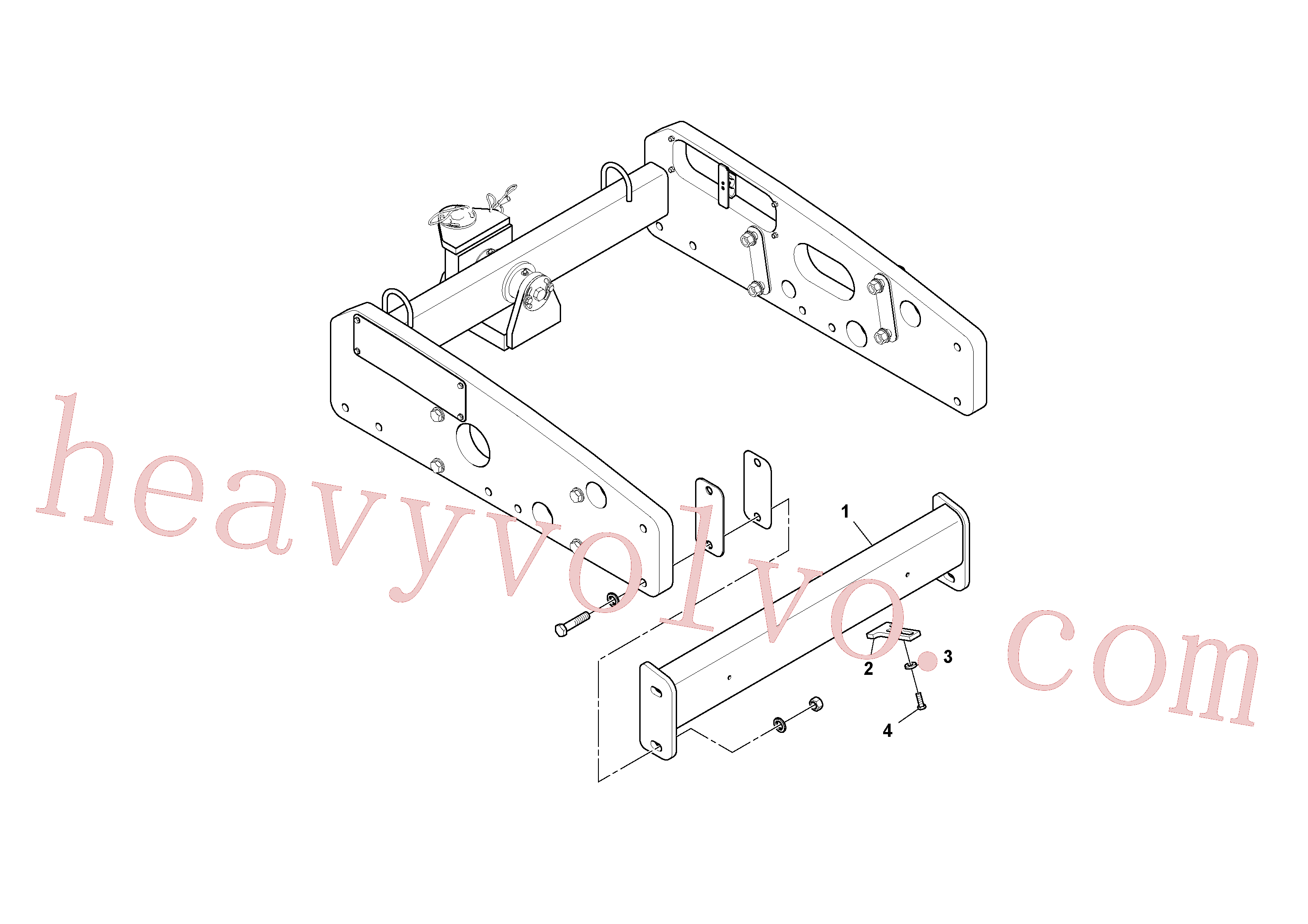 RM96702329 for Volvo Drum Scraper Installation(1037932 assembly)