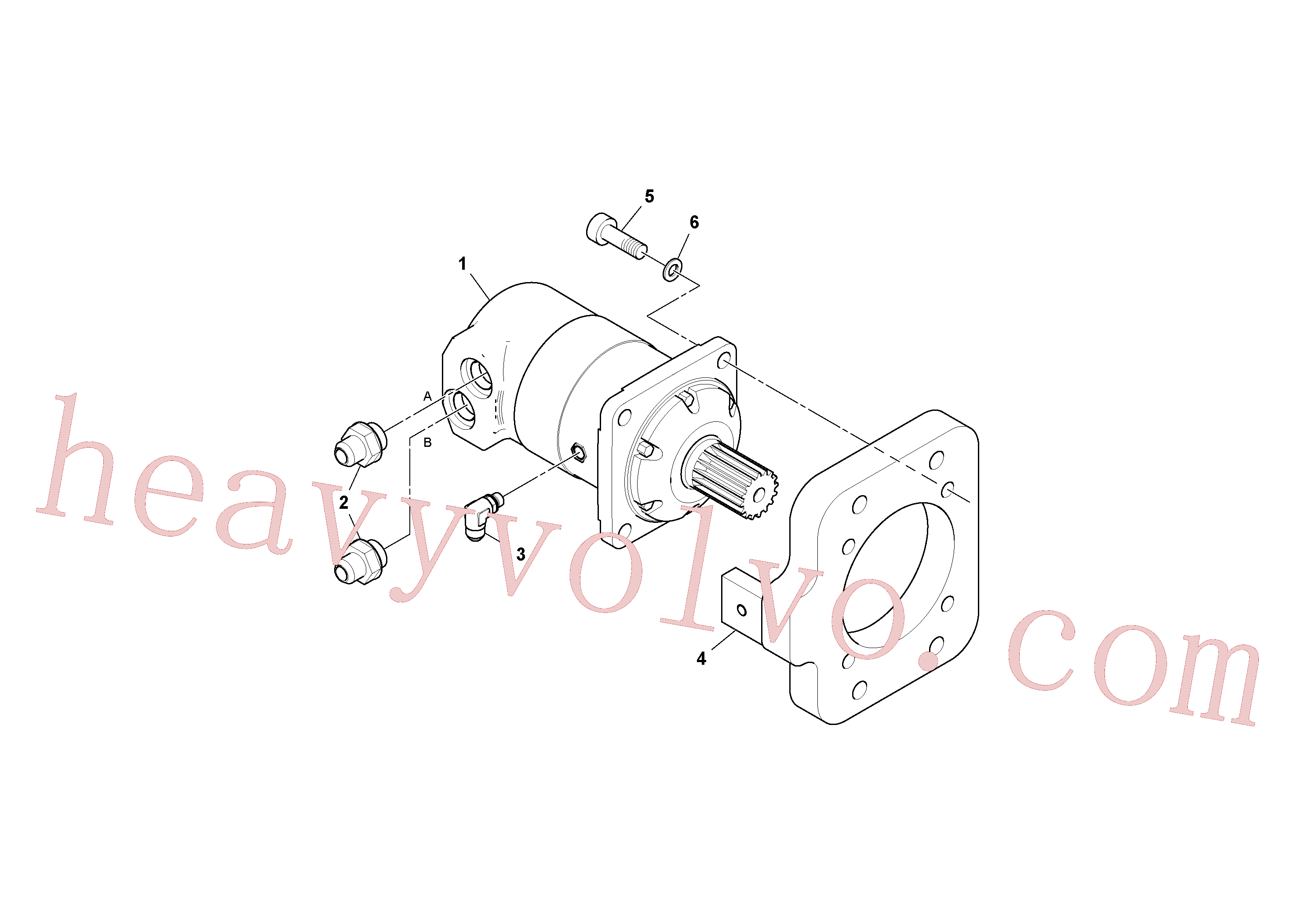 RM58816299 for Volvo Conveyor Motor Assembly(1038494 assembly)