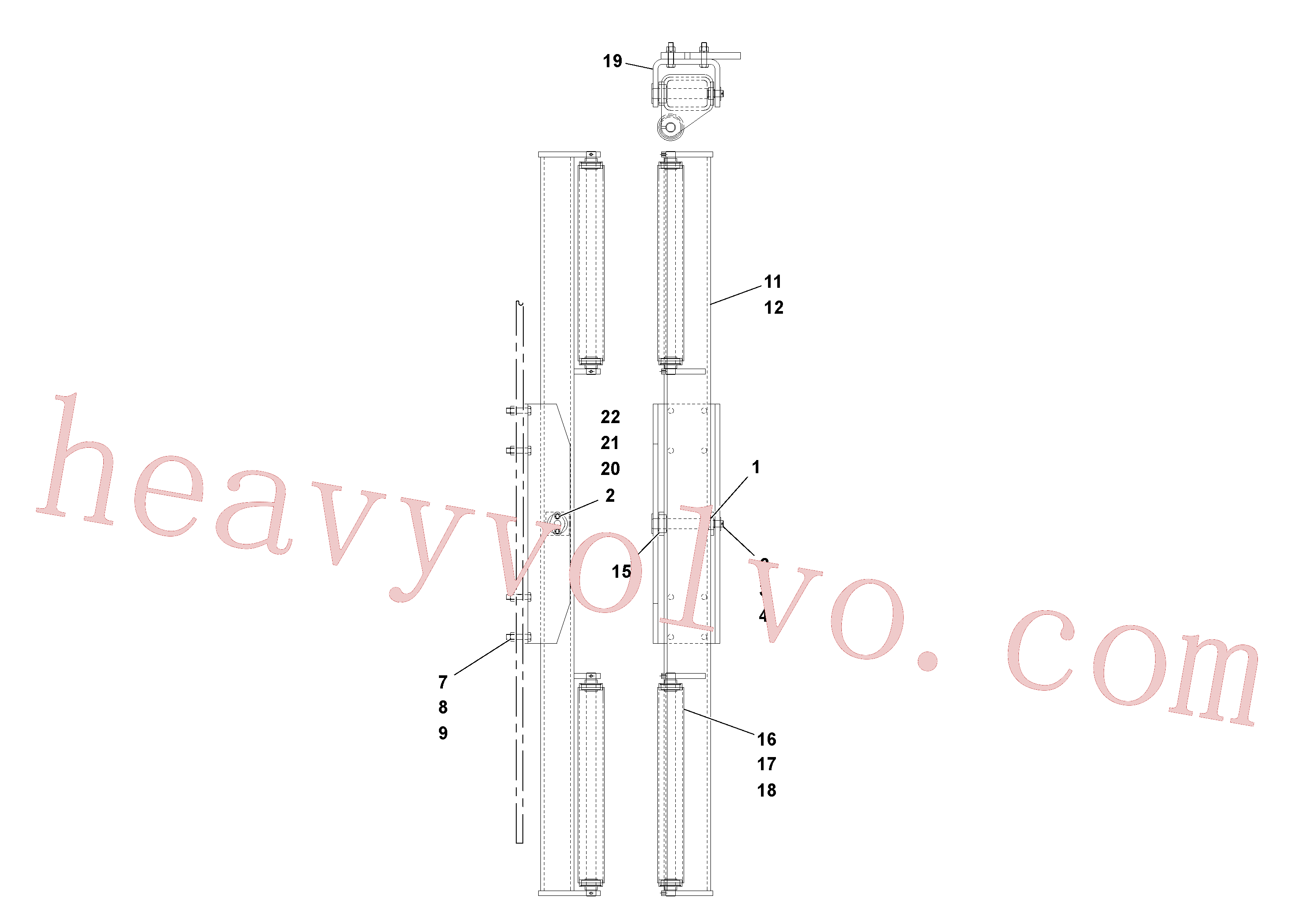 RM20930939 for Volvo Oscillating Push Roller Assembly(1039153 assembly)