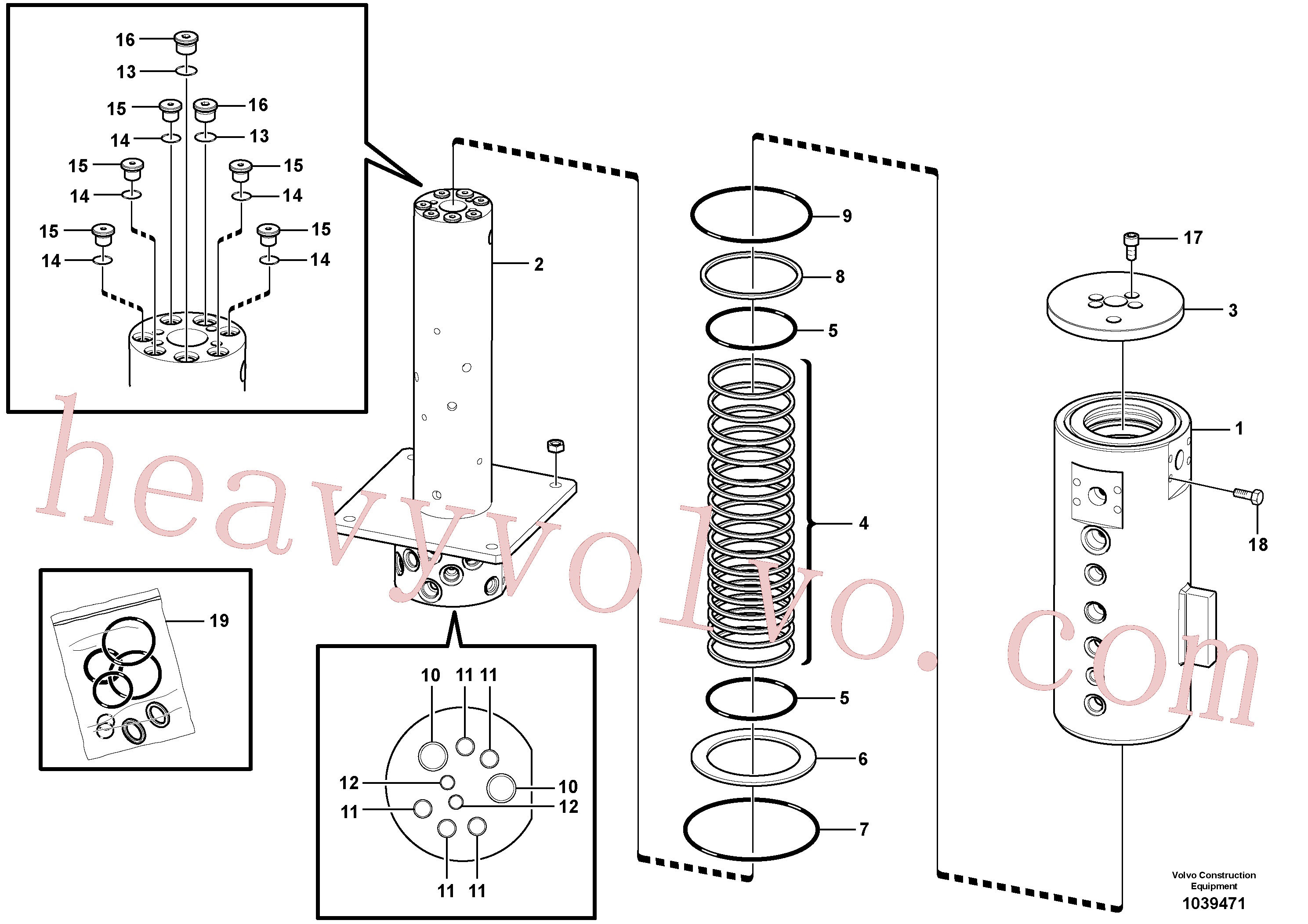 SA9415-43032 for Volvo Turning joint(1039471 assembly)