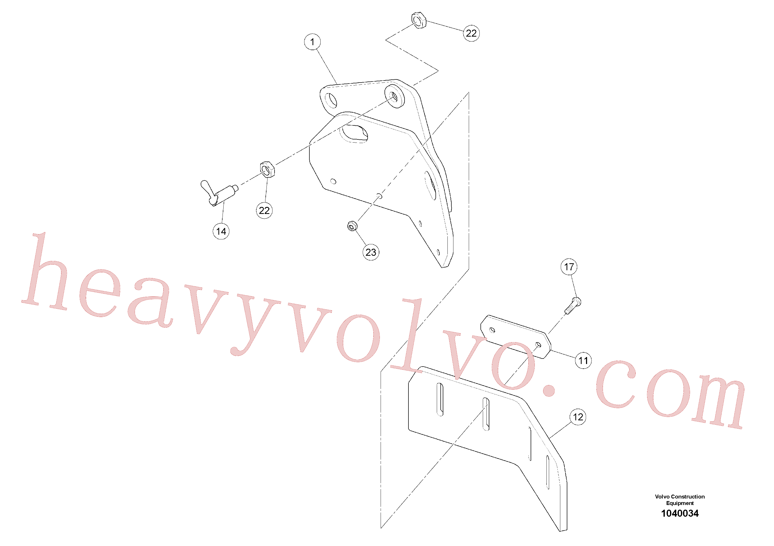 RM80853625 for Volvo Scraper(1040034 assembly)