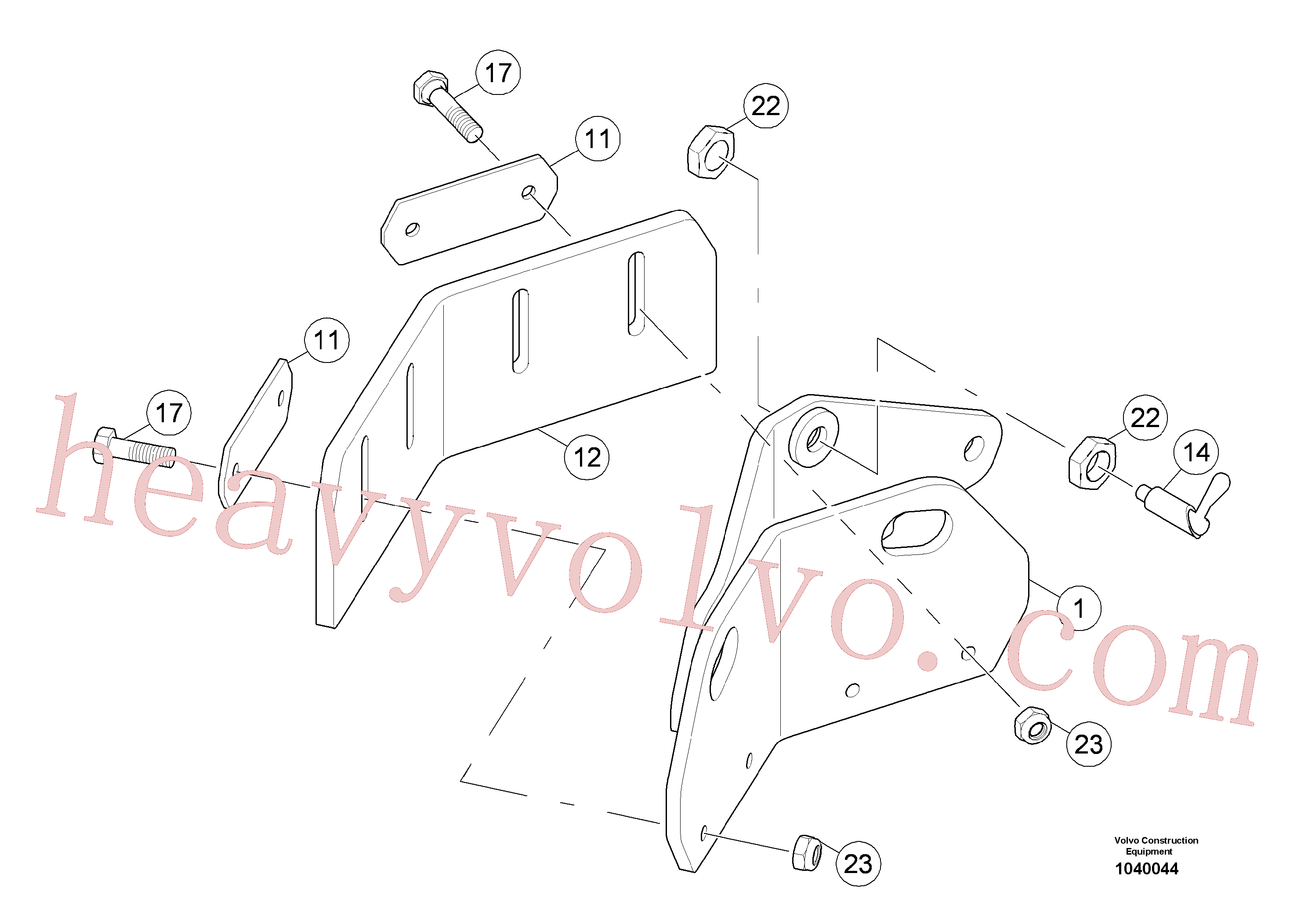 RM80853625 for Volvo Scraper(1040044 assembly)