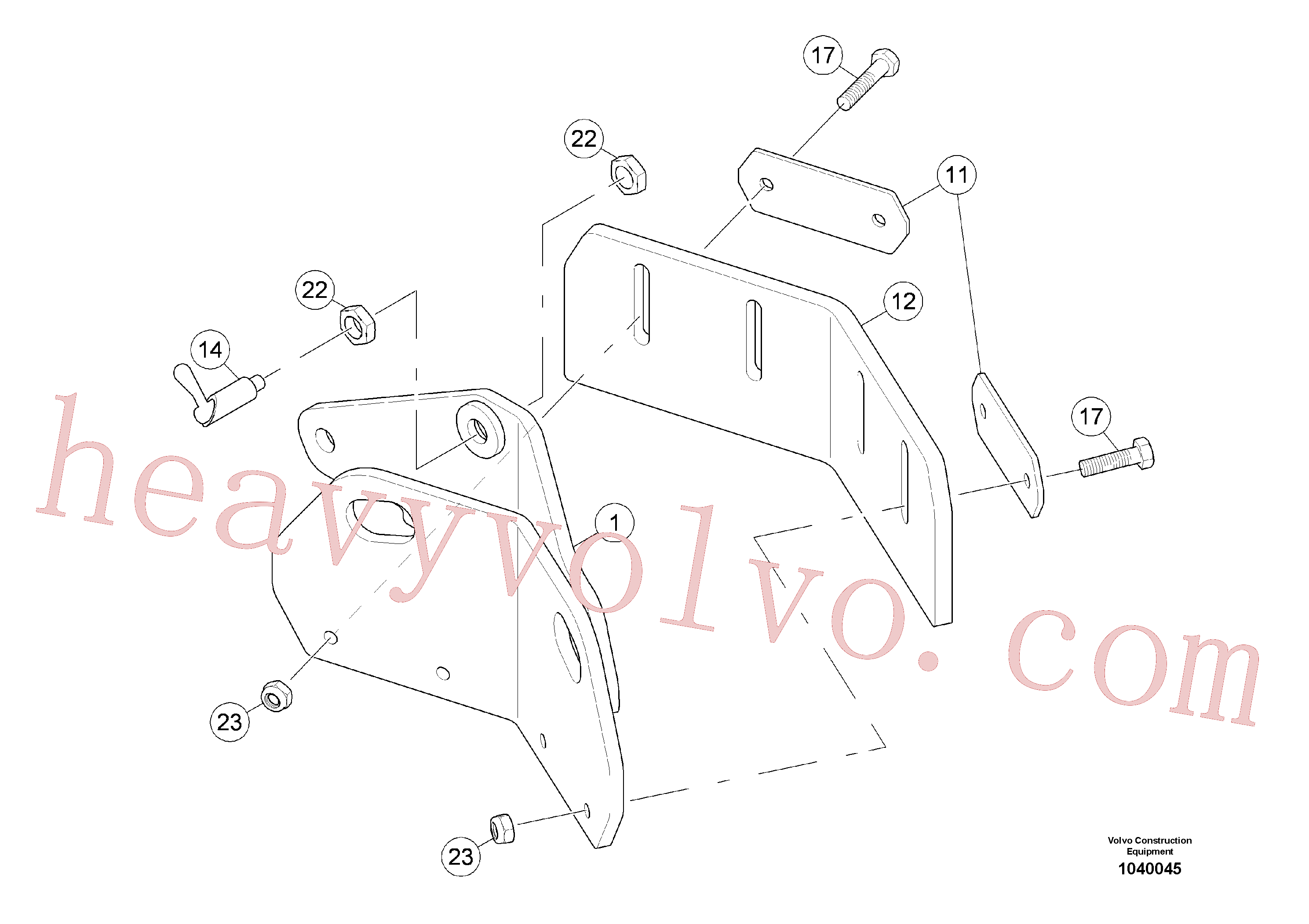 RM80853625 for Volvo Scraper(1040045 assembly)