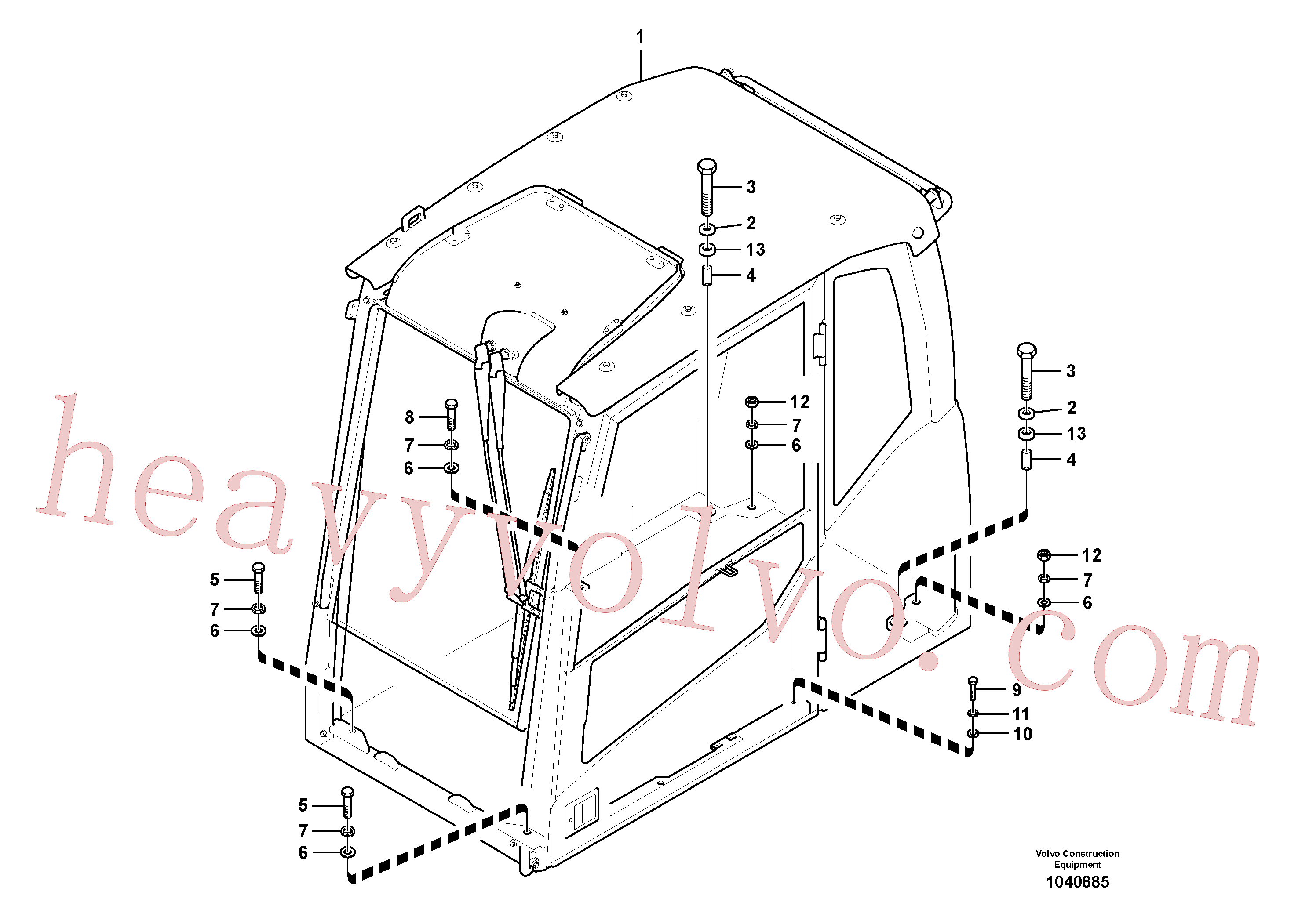 VOE983375 for Volvo Cab mount(1040885 assembly)