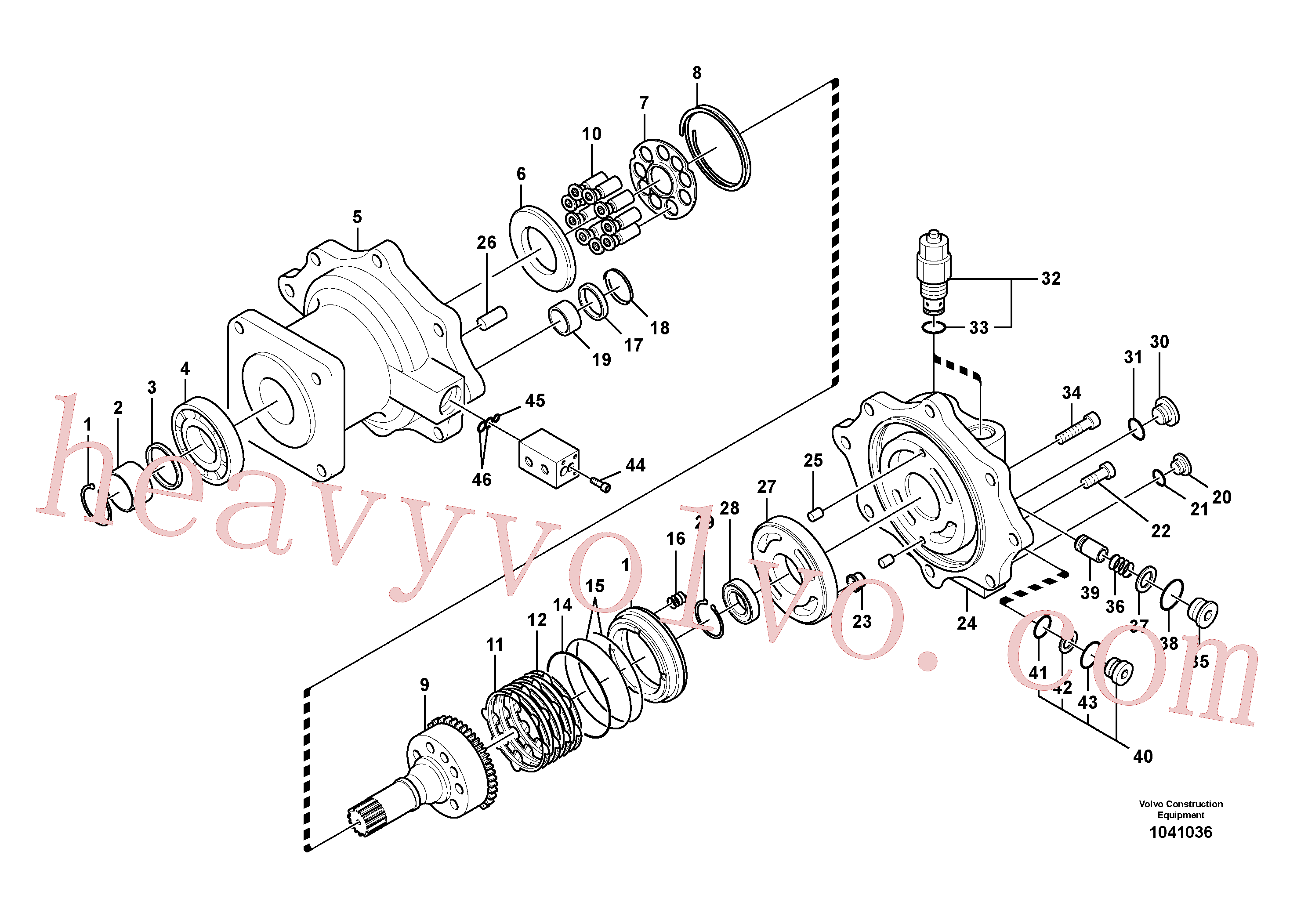 SA8230-04310 for Volvo Swing motor(1041036 assembly)