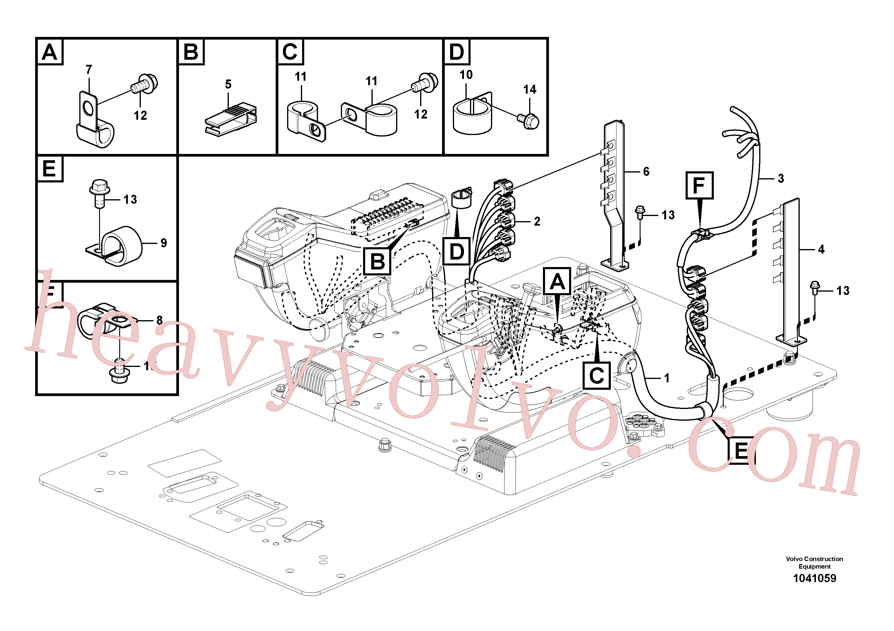 VOE13969163 for Volvo Cable and wire harness, instrument panel(1041059 assembly)