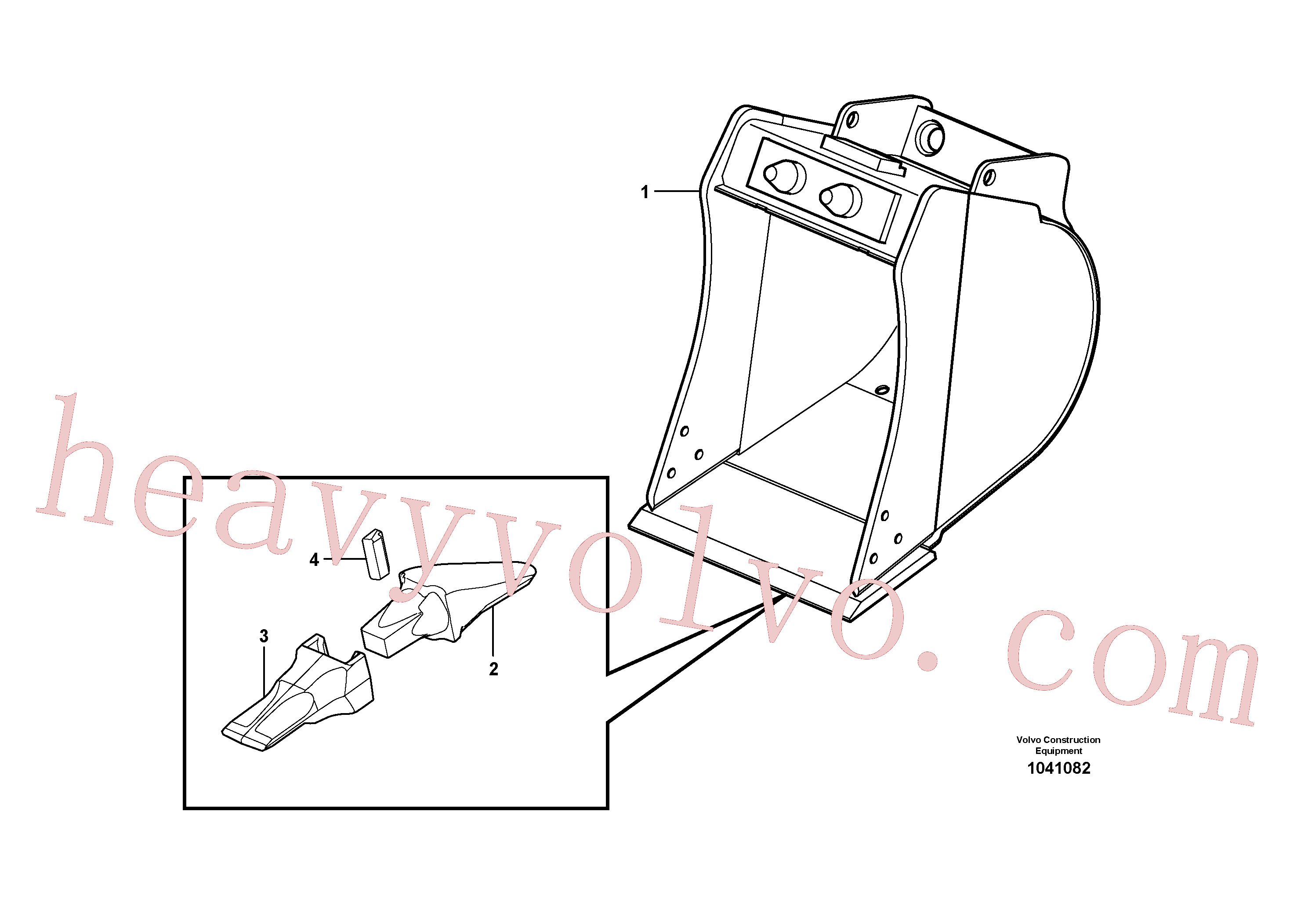 VOE15610213 for Volvo Buckets for Quickfit(1041082 assembly)