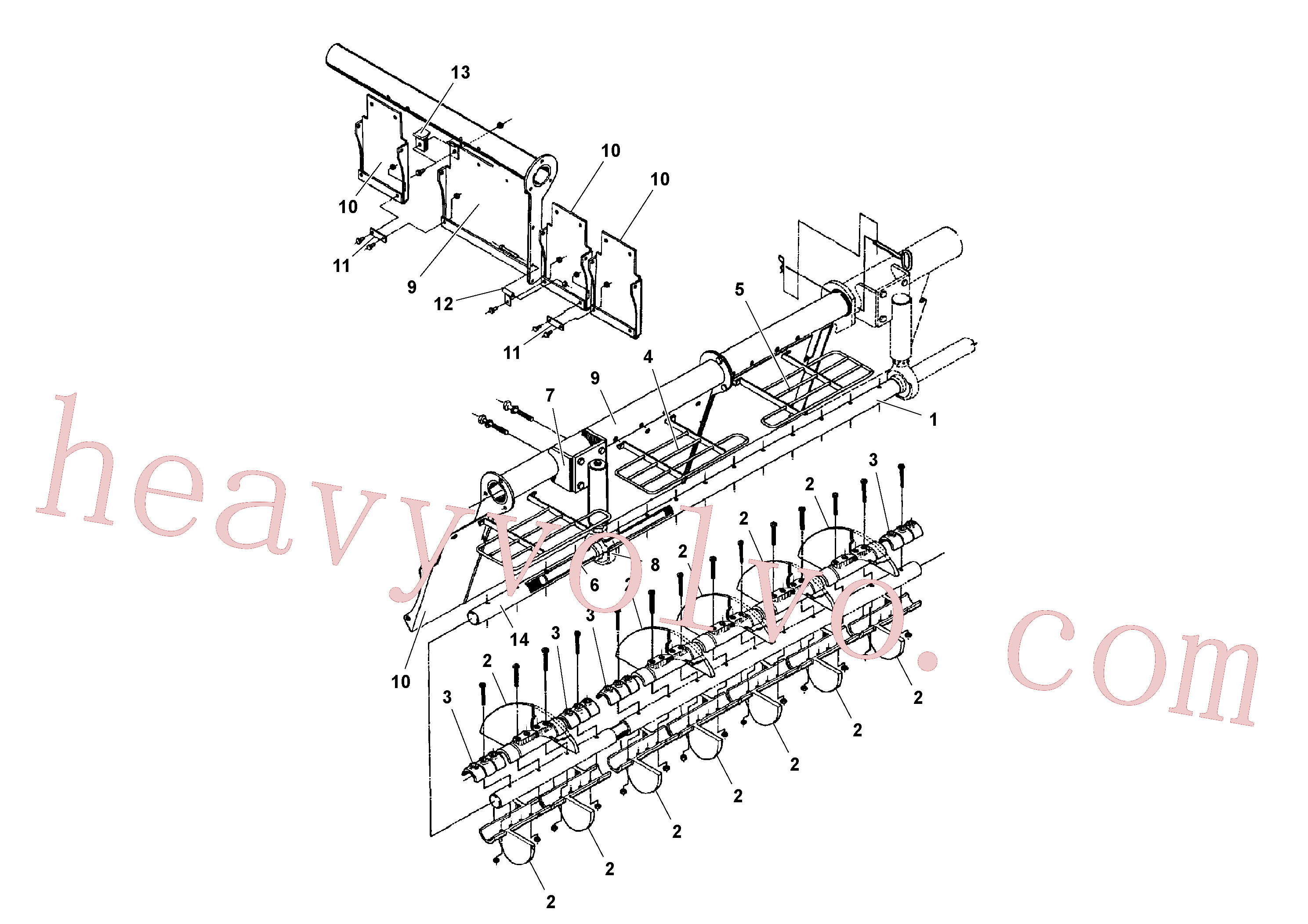 RM20292157 for Volvo Auger and Tunnel / Guard Arrangement(1041144 assembly)