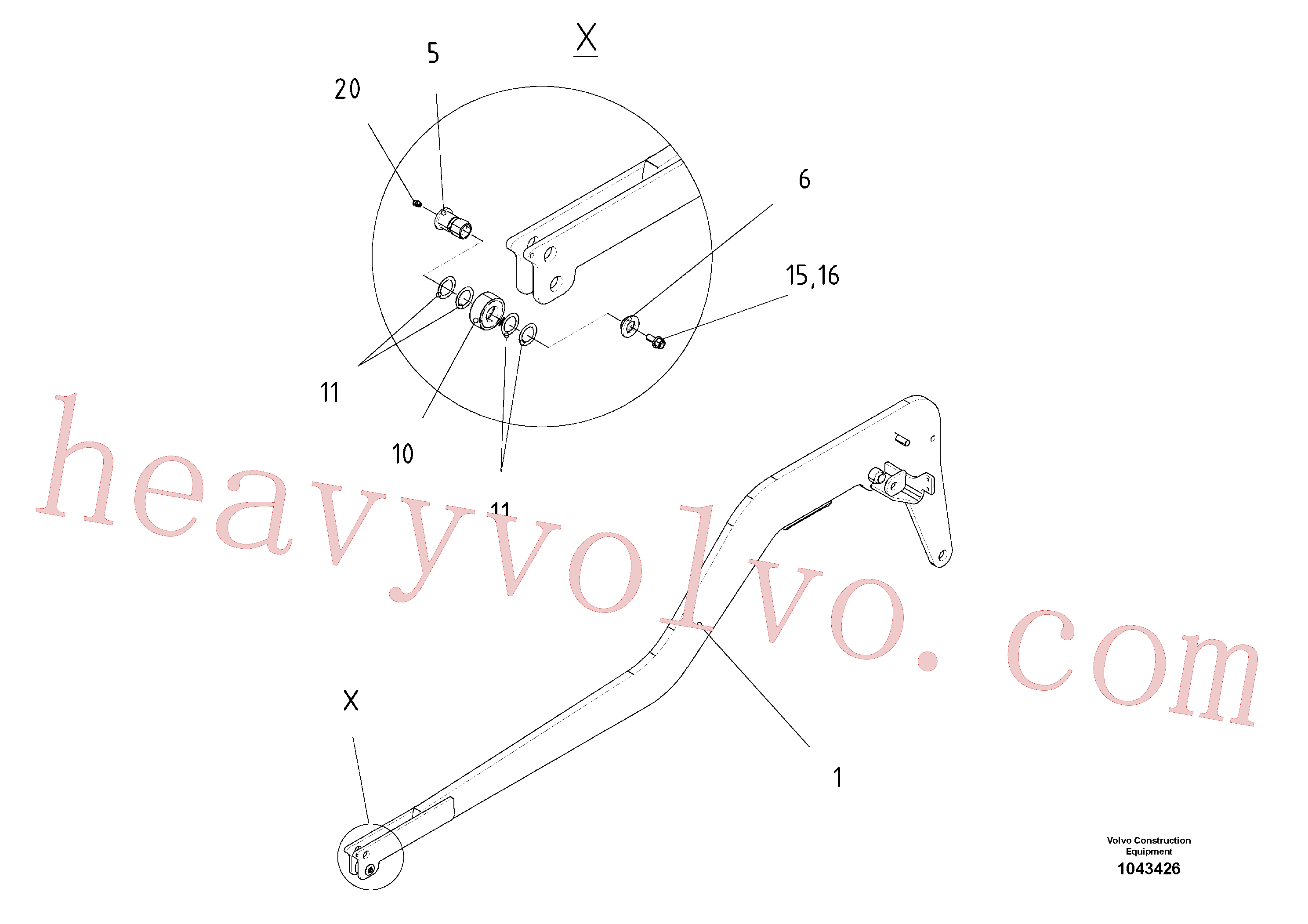 RM58853805 for Volvo Tow Arm(1043426 assembly)