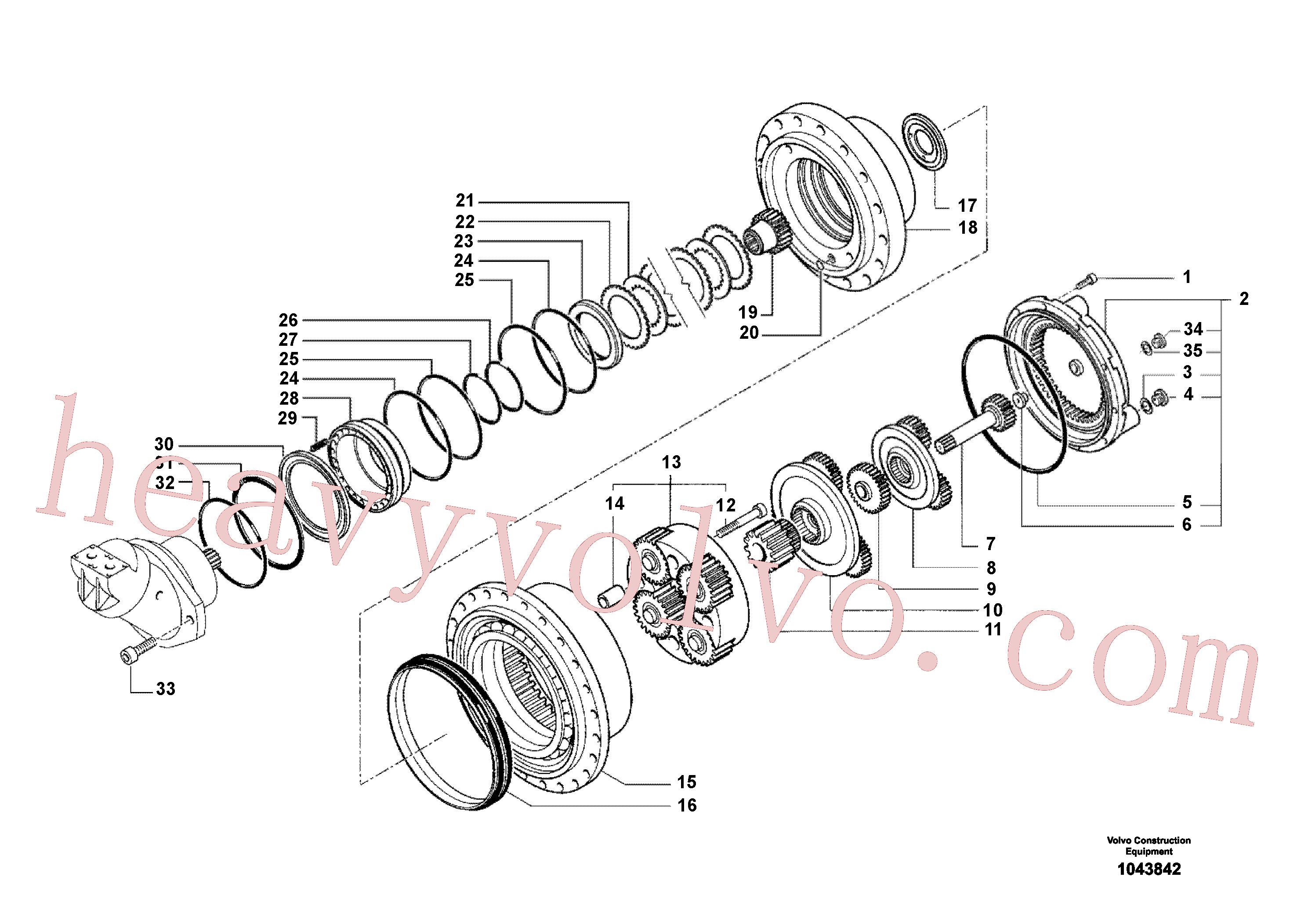 VOE14262080 for Volvo Gearbox, Transmital Gearbox(1043842 assembly)