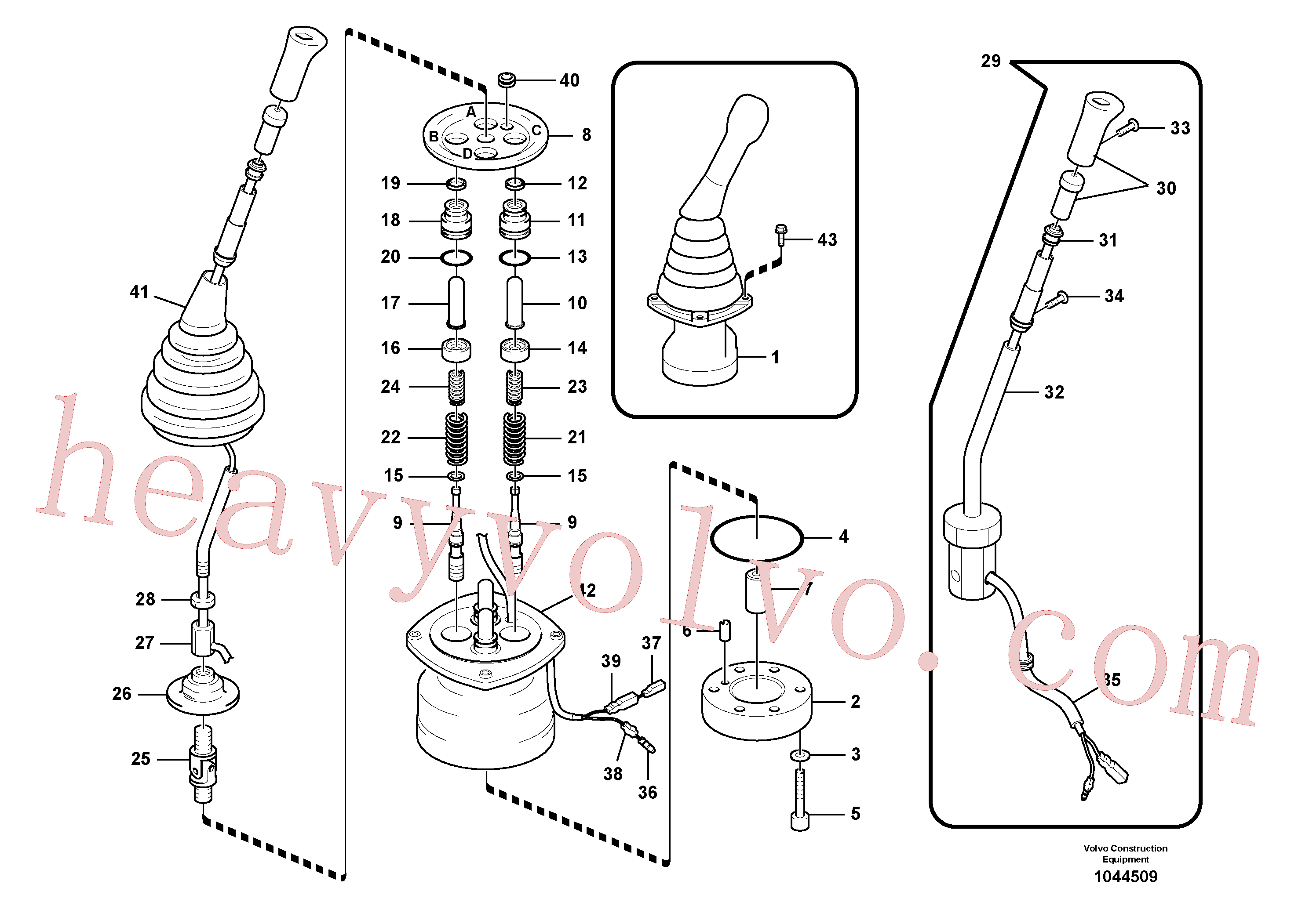 VOE14512873 for Volvo Servo system, remote control valve(1044509 assembly)