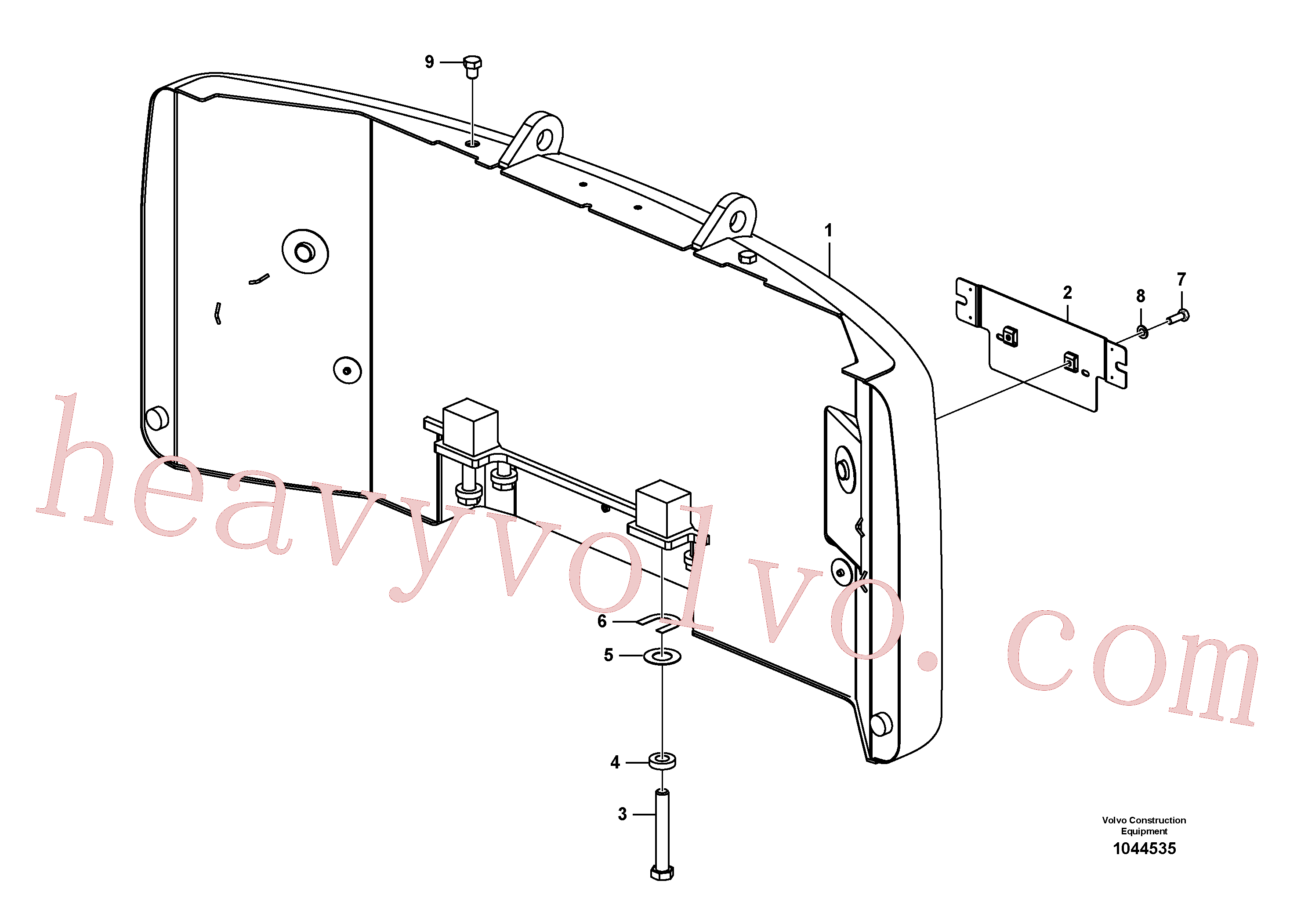 VOE993424 for Volvo Counterweights(1044535 assembly)