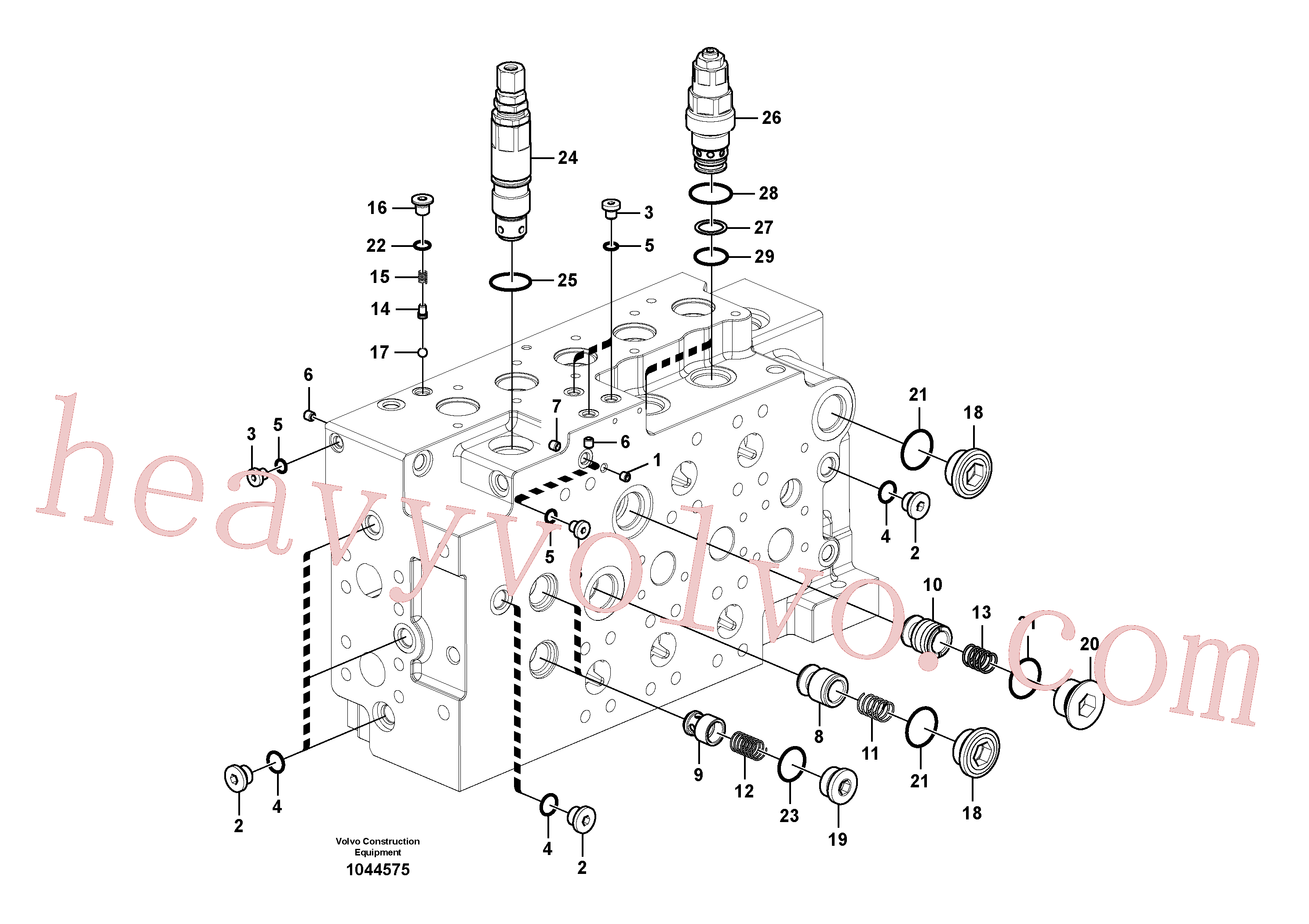 VOE14577740 for Volvo Main control valve(1044575 assembly)