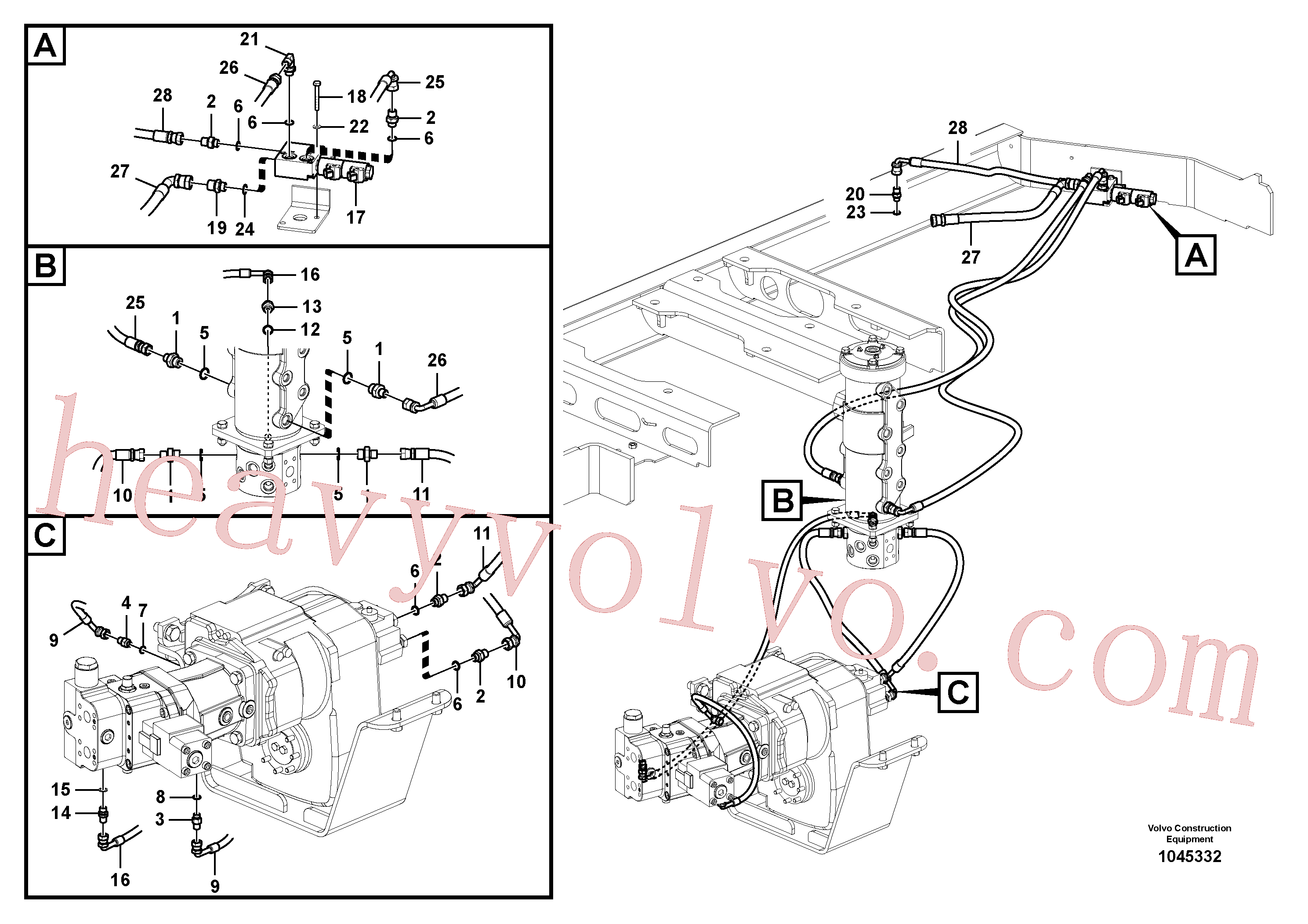 SA9412-31040 for Volvo Power train control system (gear shift-linkage type)(1045332 assembly)