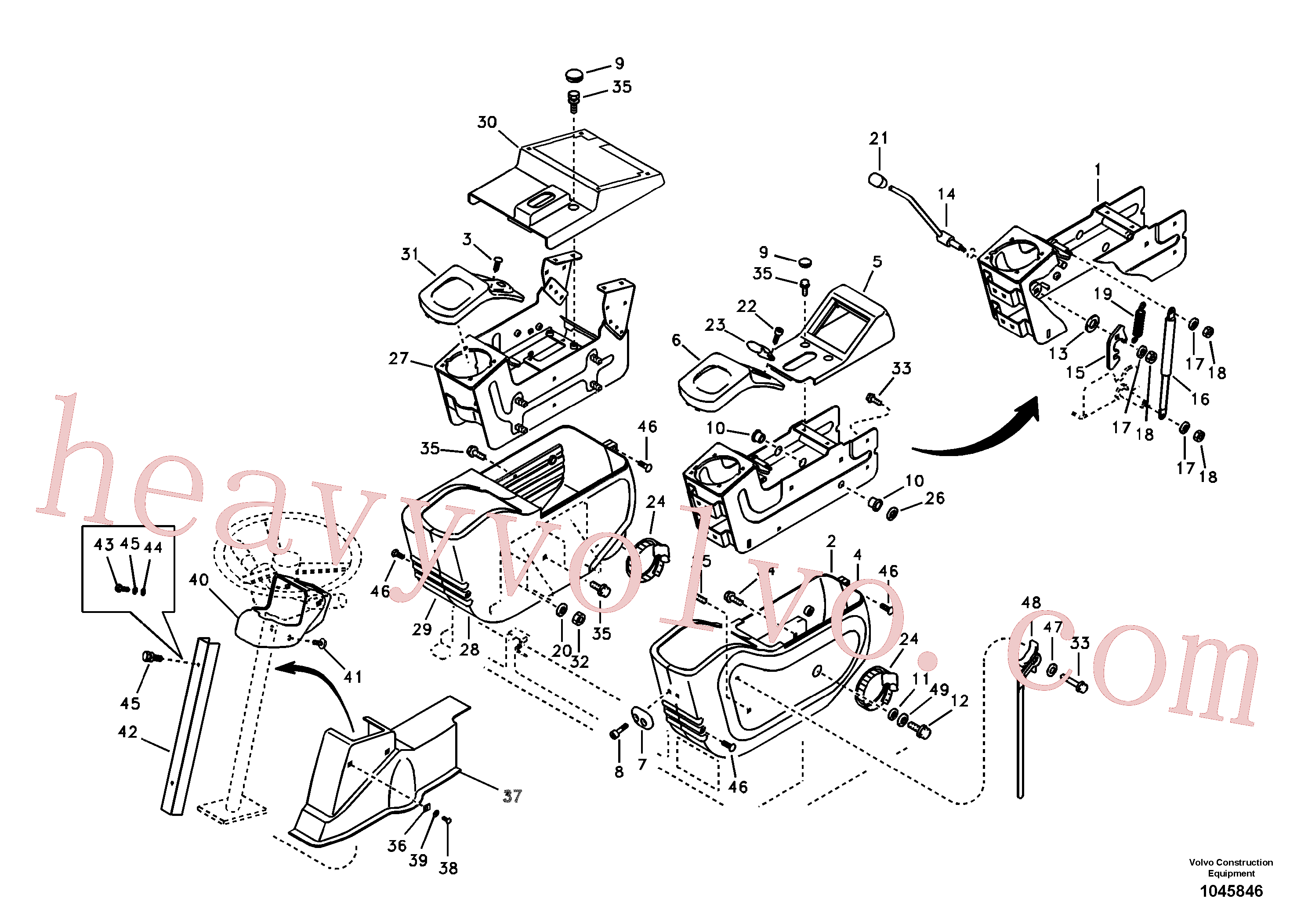 VOE14883765 for Volvo Instrument panel, control panel(1045846 assembly)