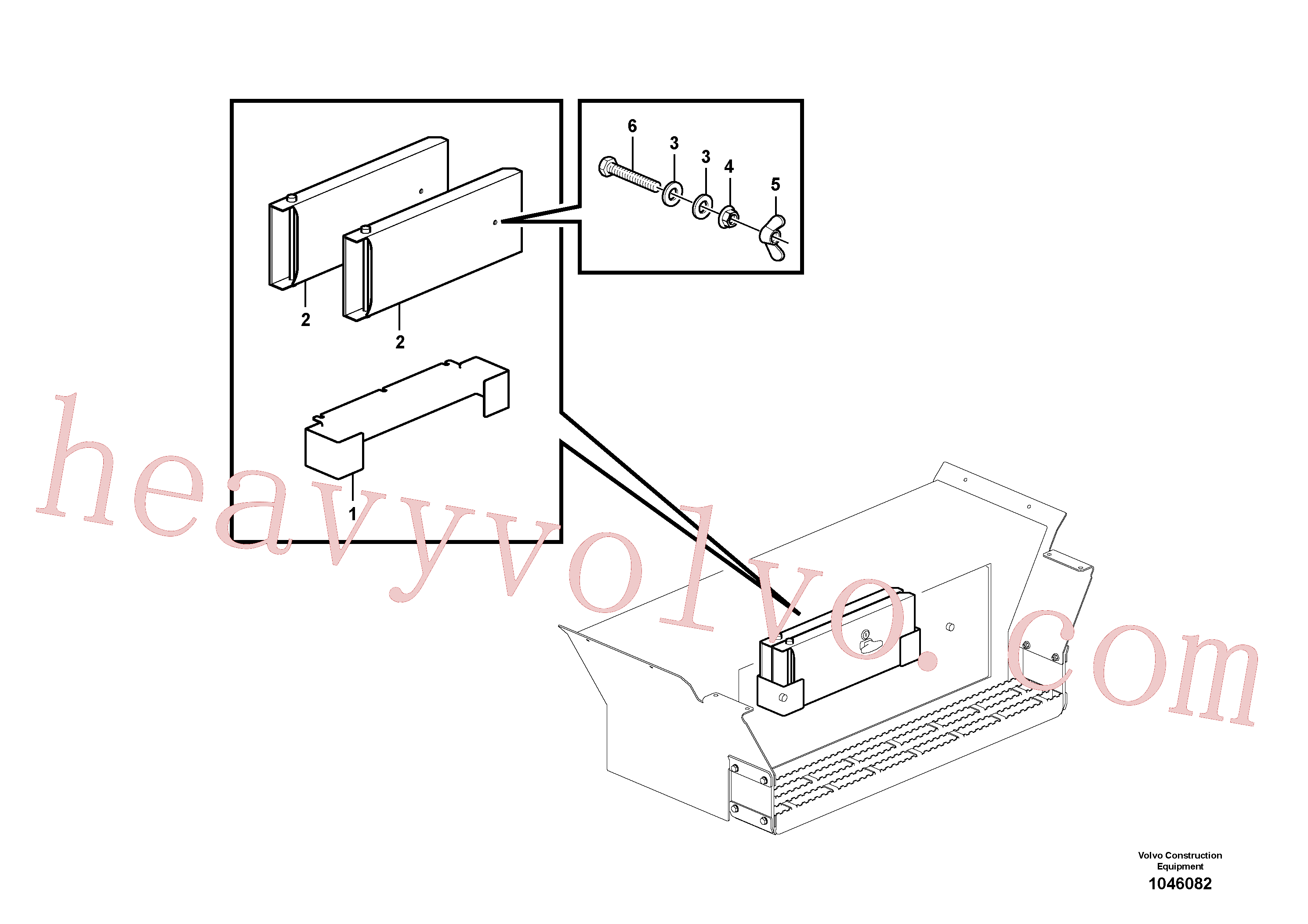 ZM8095506 for Volvo Stop block holder(1046082 assembly)