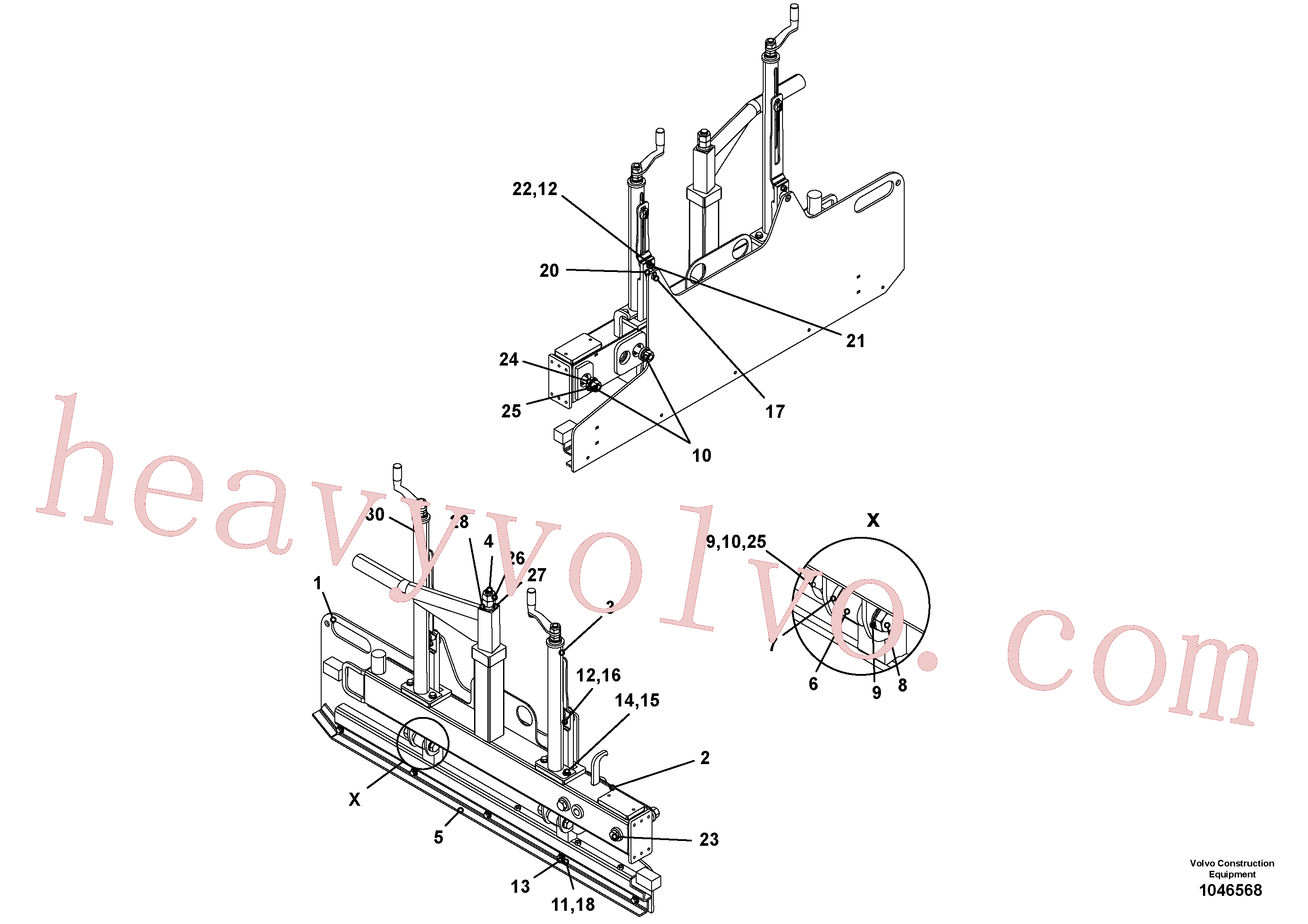 RM80855950 for Volvo Lateral limitation(1046568 assembly)